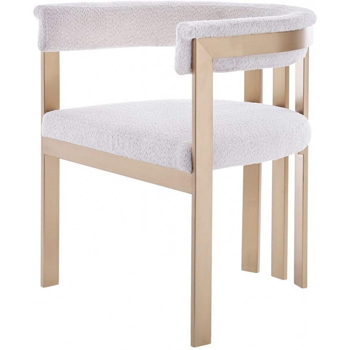 Beige Gold Dining Chair