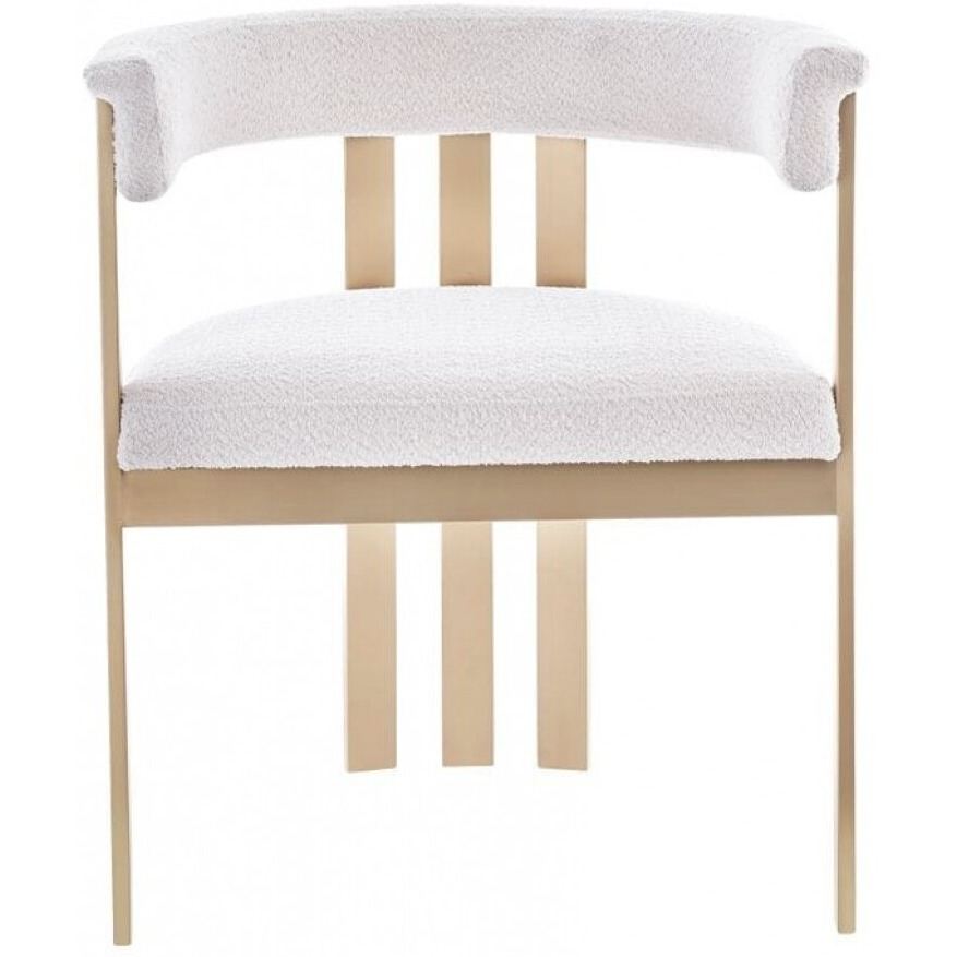 Beige Gold Dining Chair