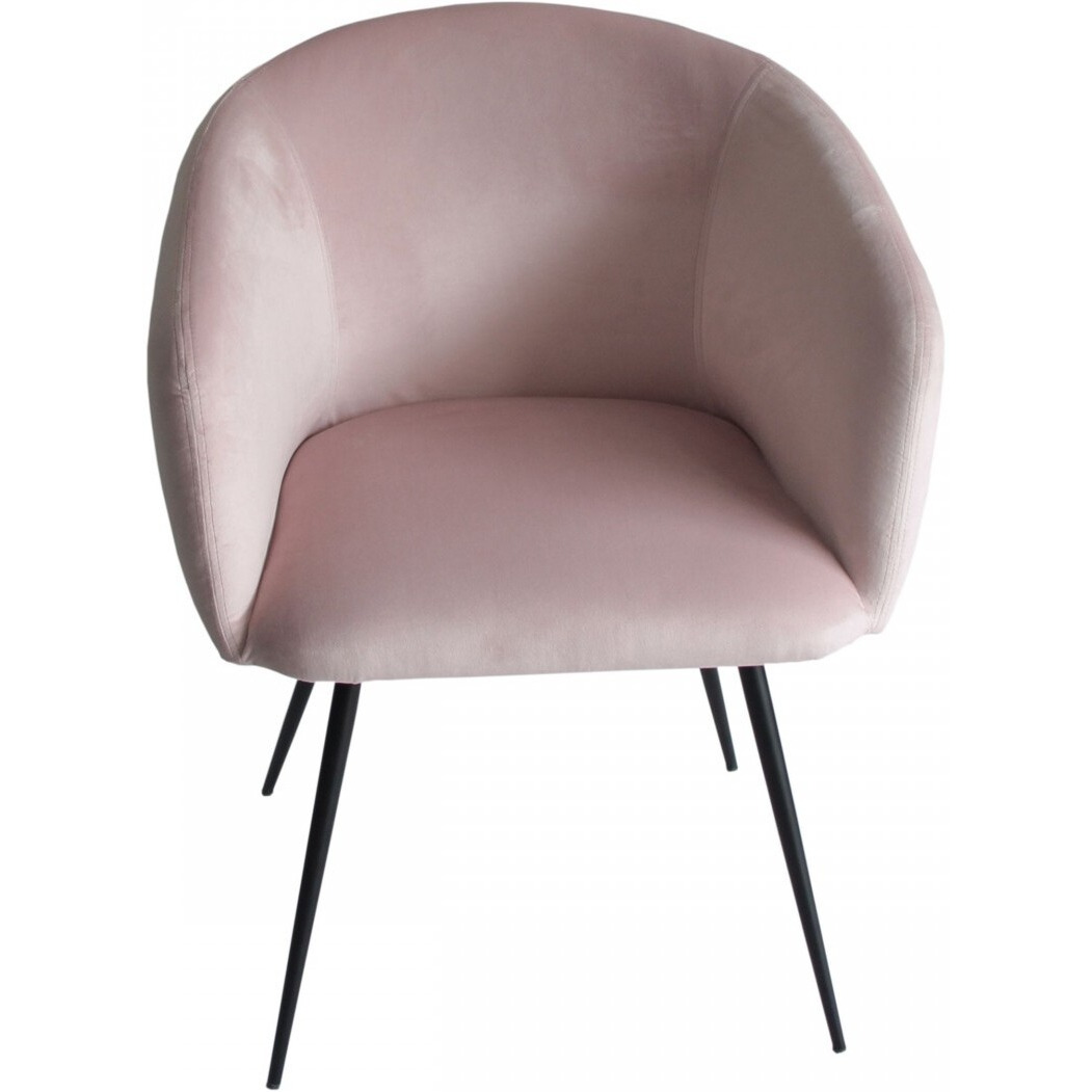 Pink Velvet Modern Dining Chair