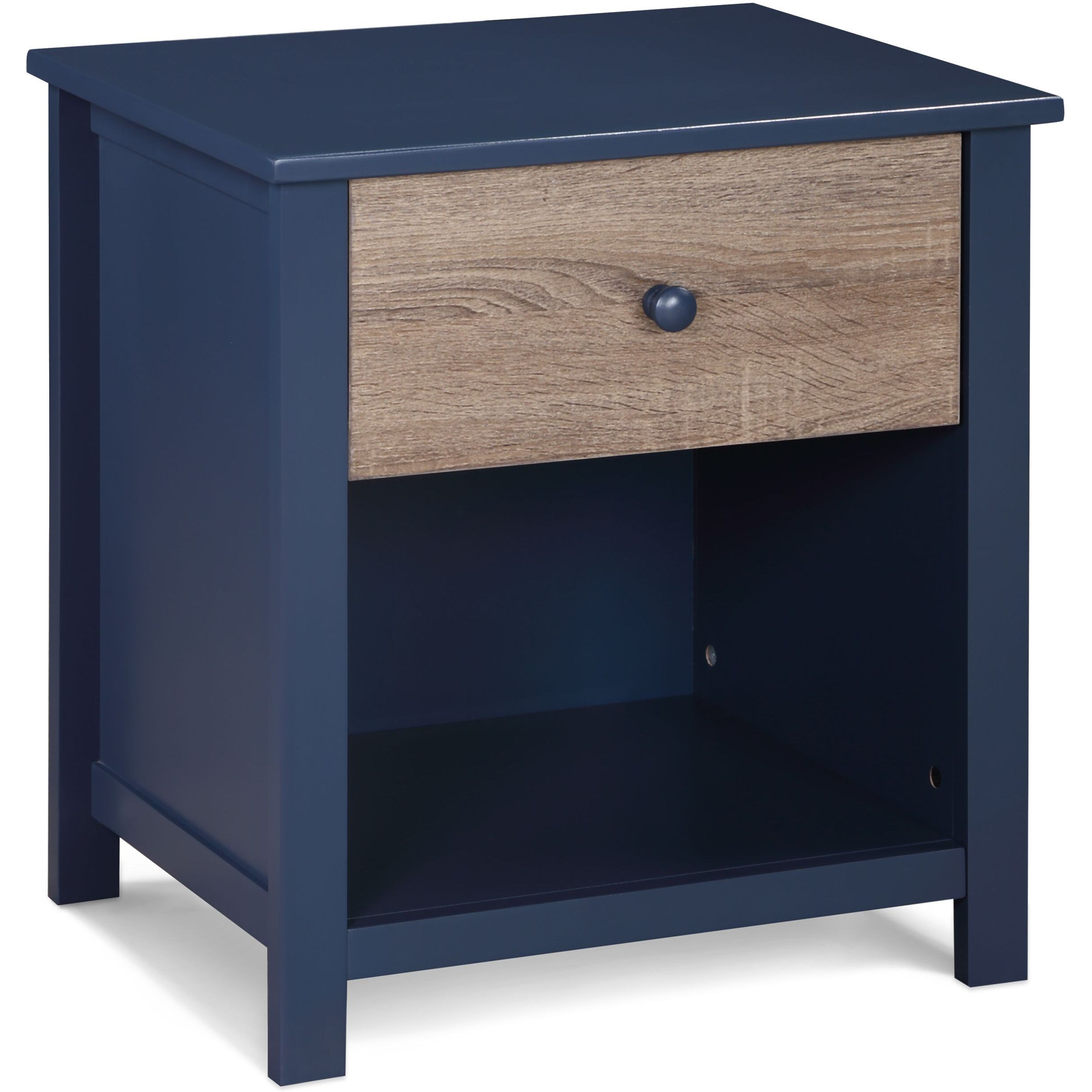 Connelly Nightstand Midnight Bluevintage Walnut(D0102H7Ci82)