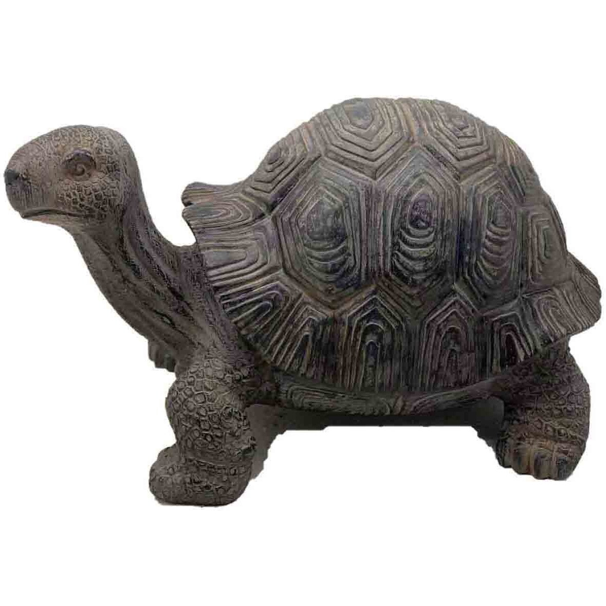 11"" Dark Brown Tortoise Indoor Outdoor Statue