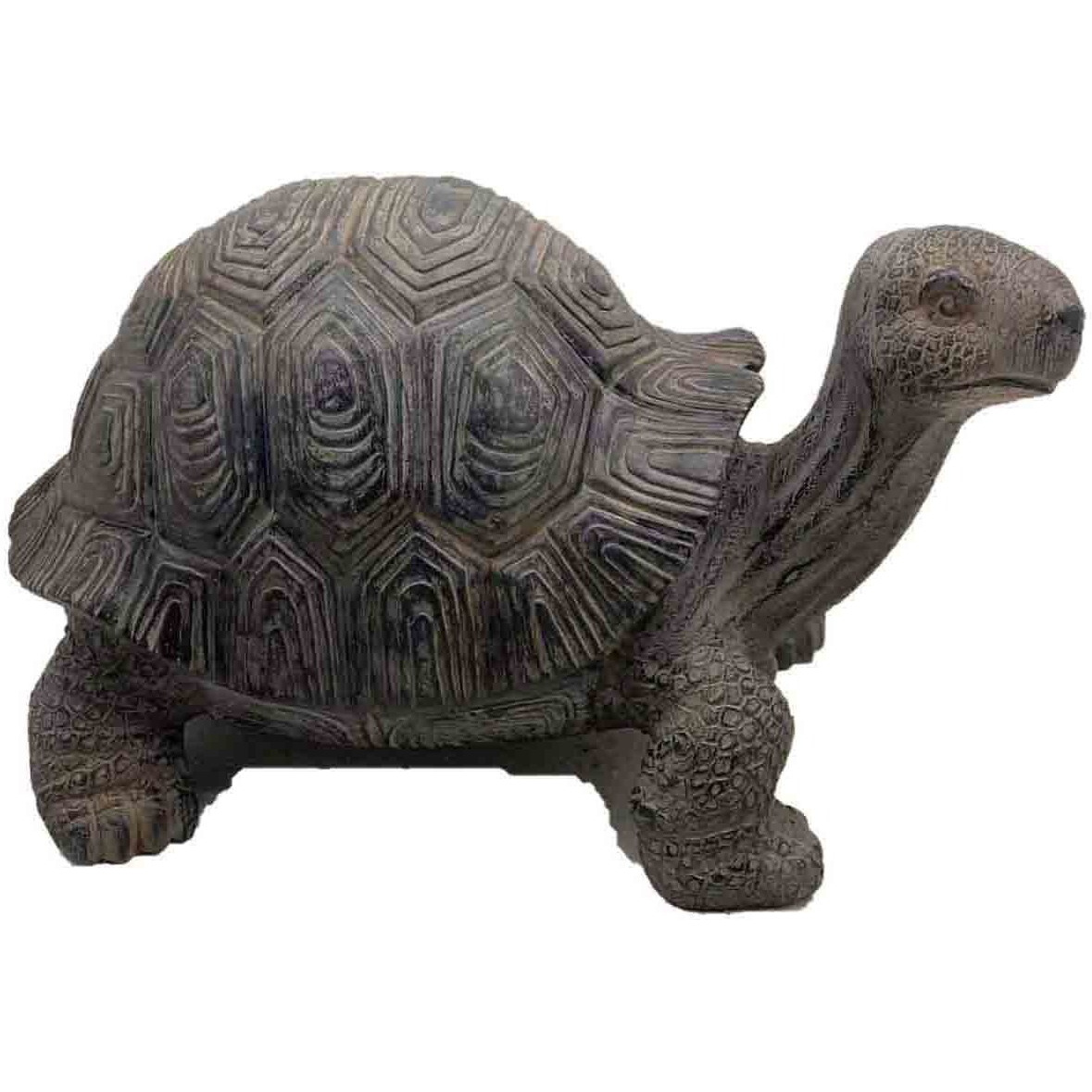 11"" Dark Brown Tortoise Indoor Outdoor Statue