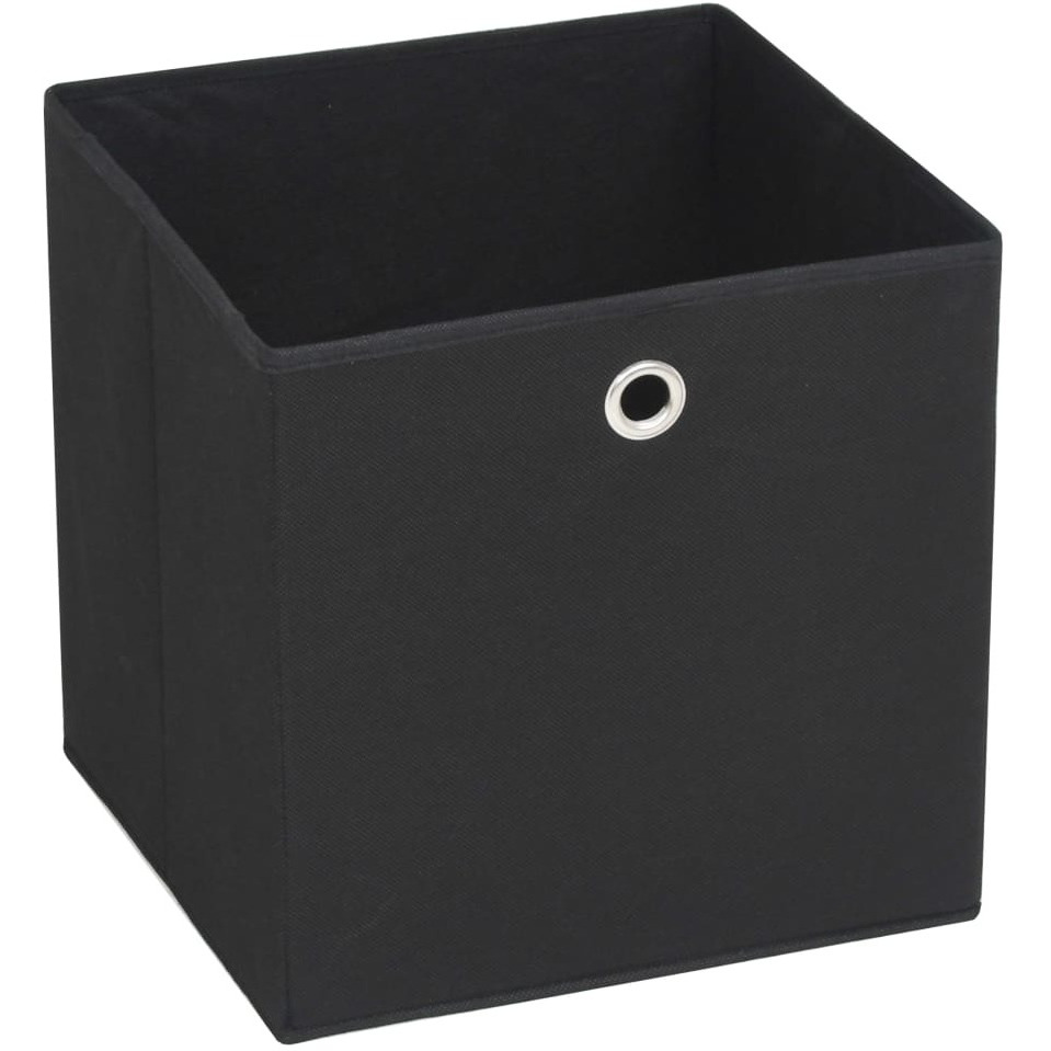 Vidaxl Storage Boxes 4 Pcs Non-Woven Fabric 11"&quotX11"&quotX11"" Black
