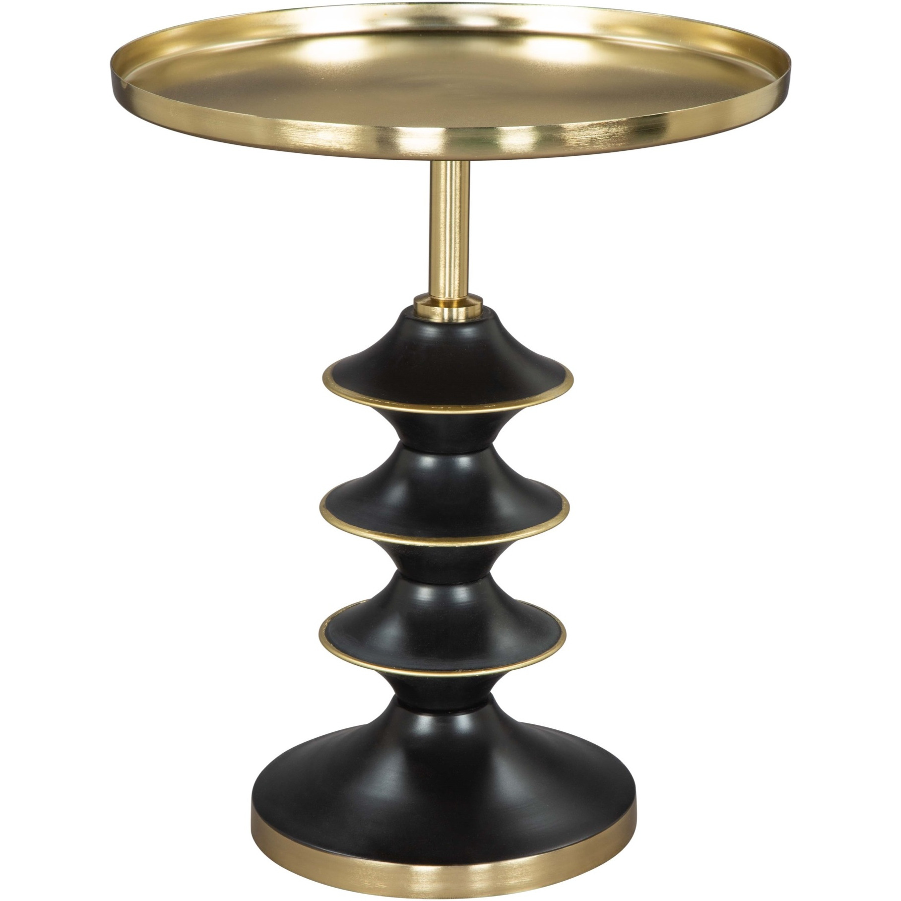 Donahue Side Table Gold And Black