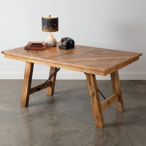 Wood And Iron Loft Table