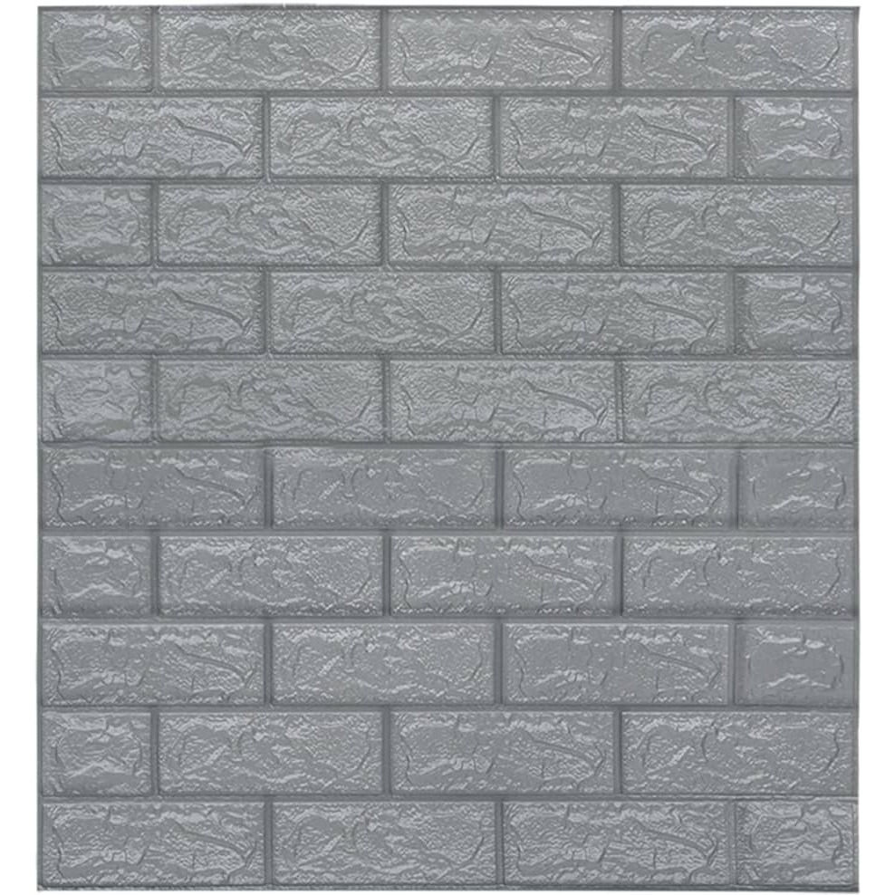 Vidaxl 3D Wallpaper Bricks Self-Adhesive 40 Pcs Anthracite