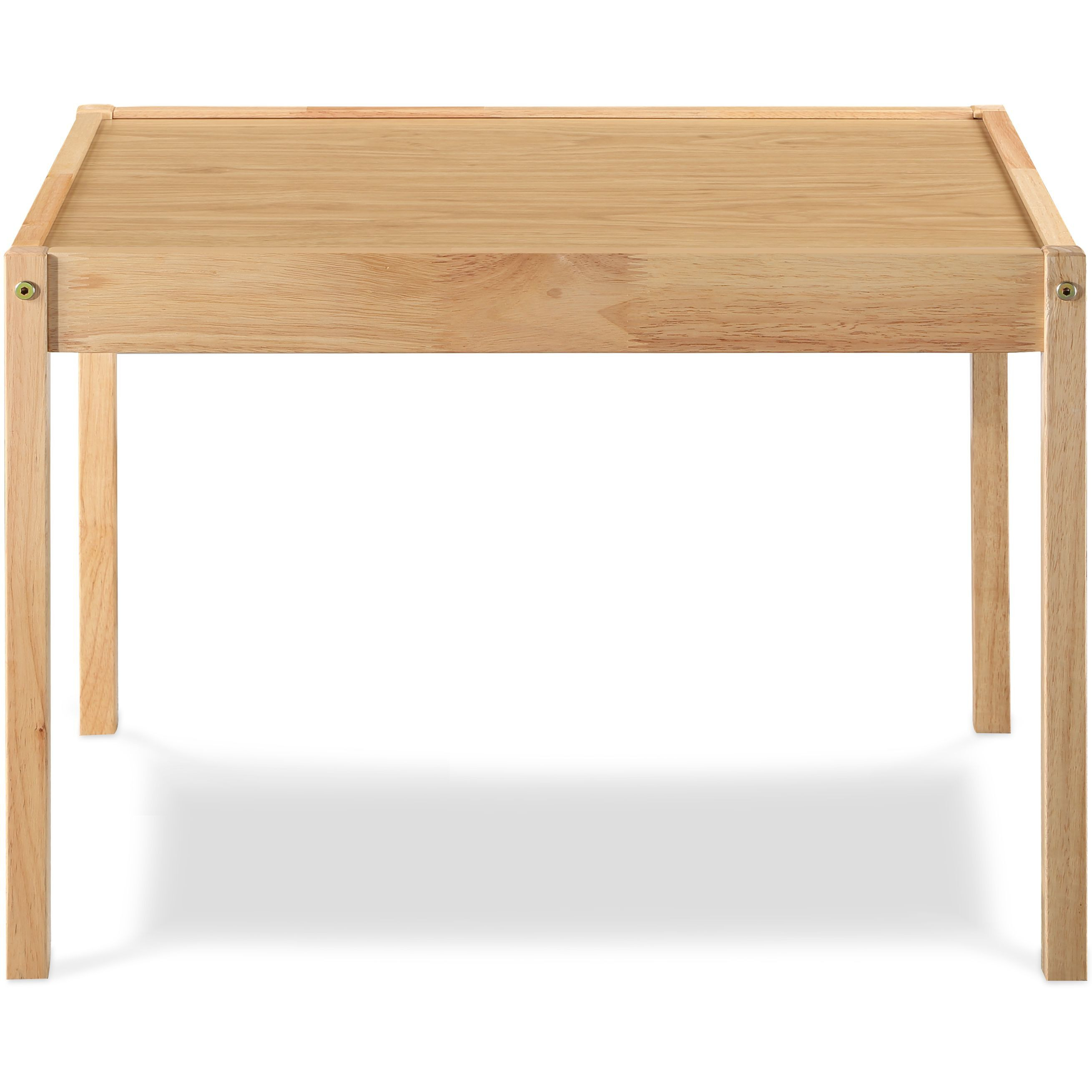 Della 3-Piece Solid Wood Kids Table & Two Chair Set  Natural