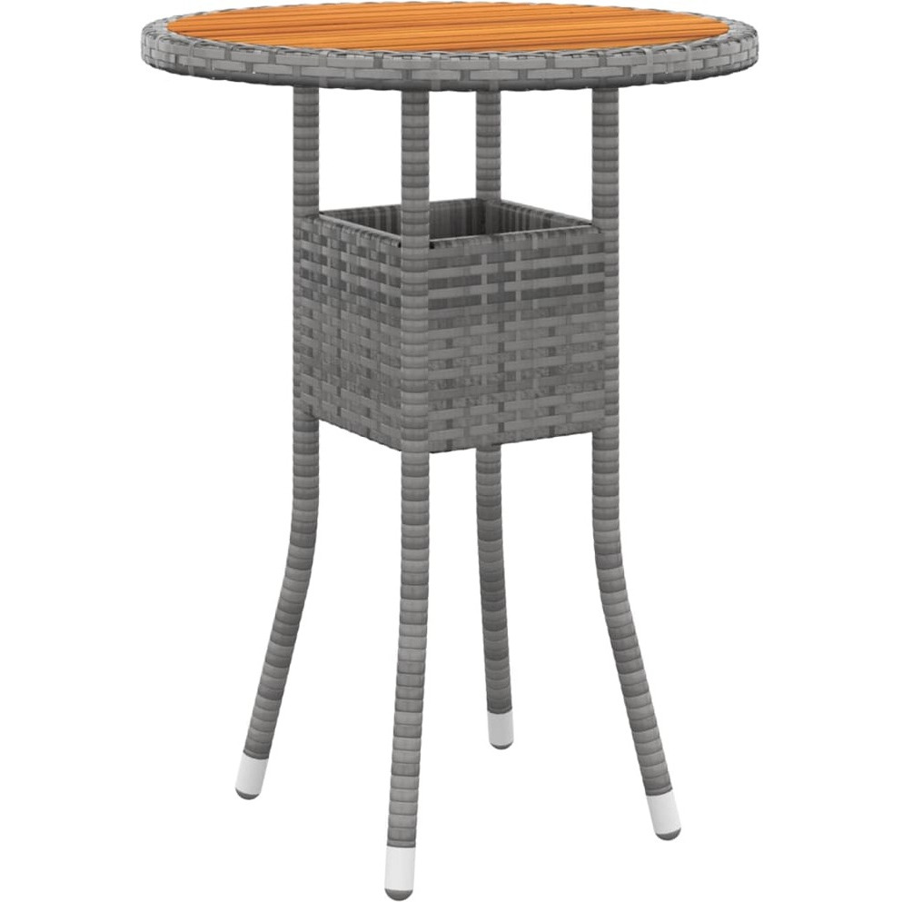 Vidaxl 5 Piece Garden Lounge Set Poly Rattan Grey