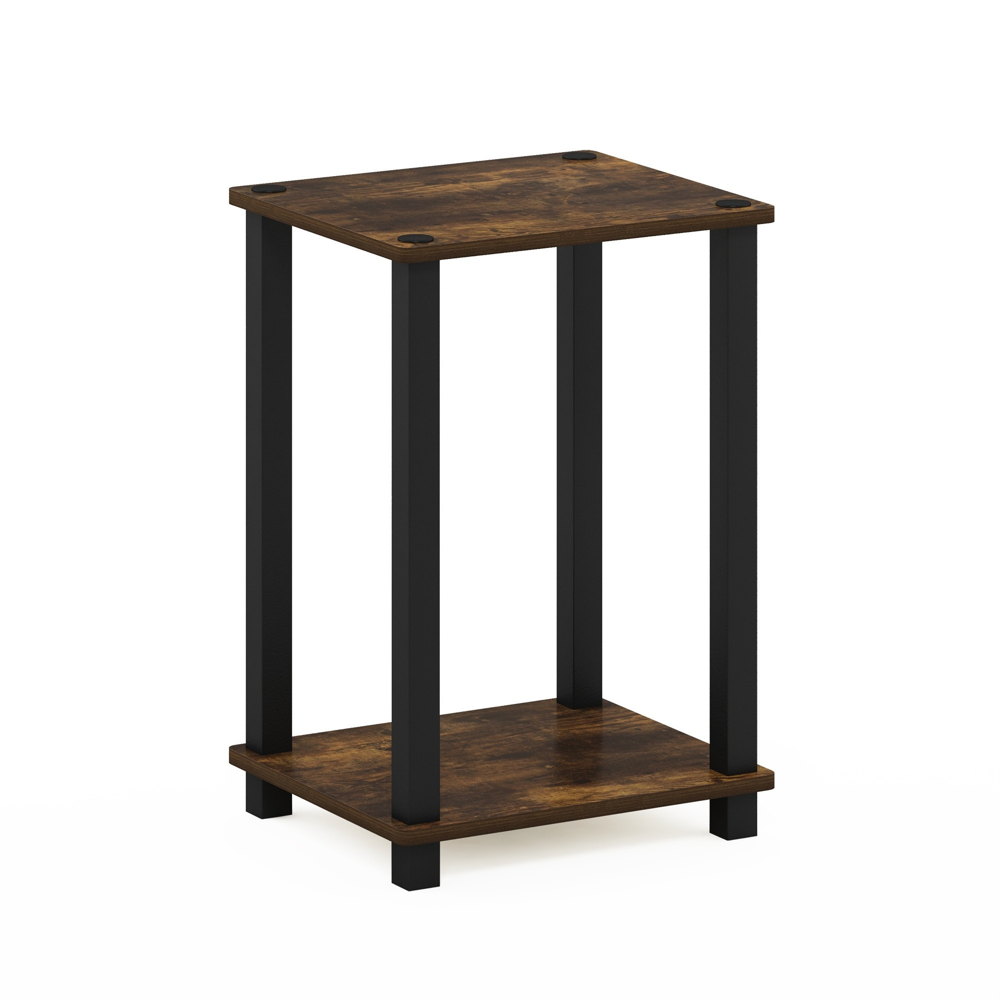 Furinno Simplistic End Table  Small  Amber Pine/Black
