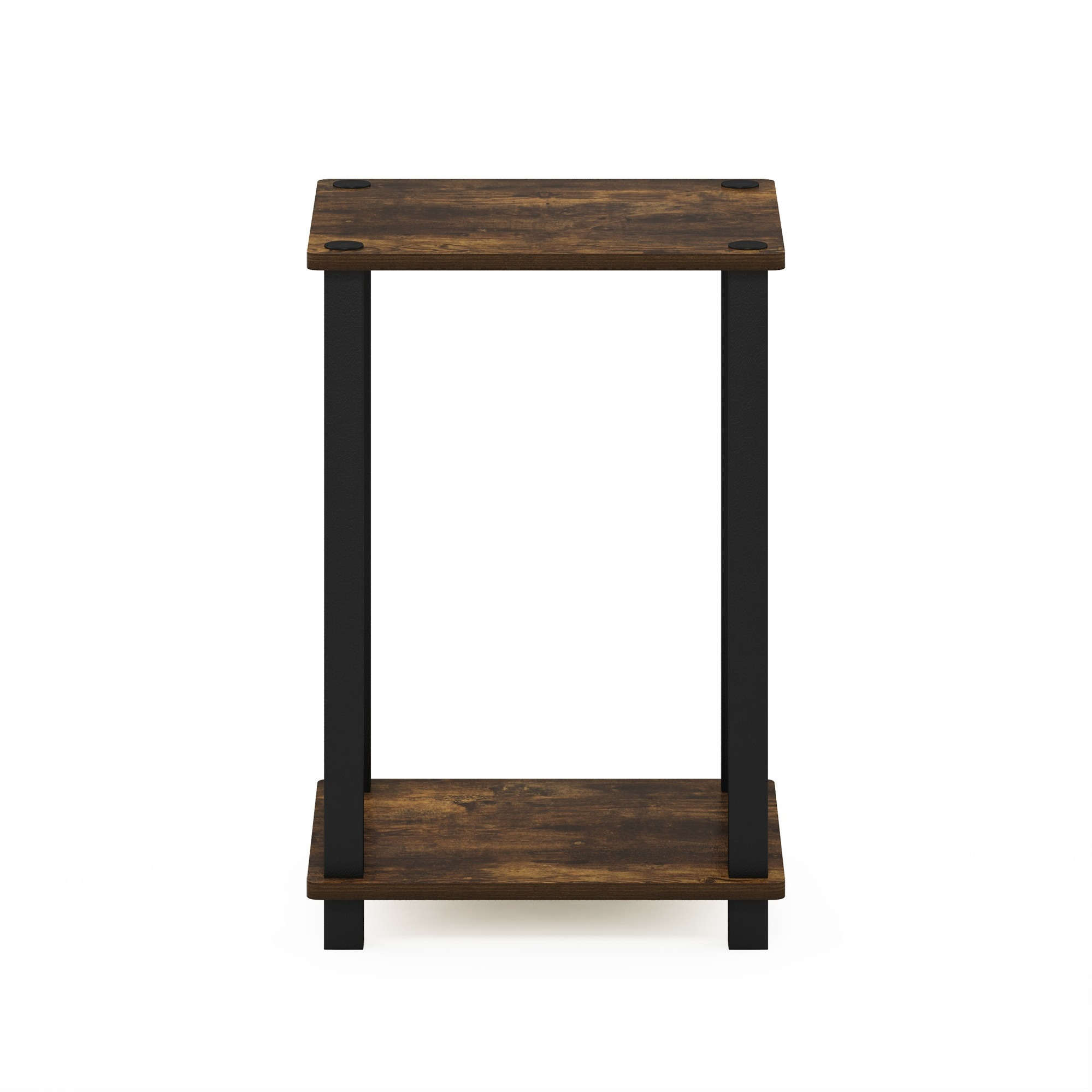 Furinno Simplistic End Table  Small  Amber Pine/Black