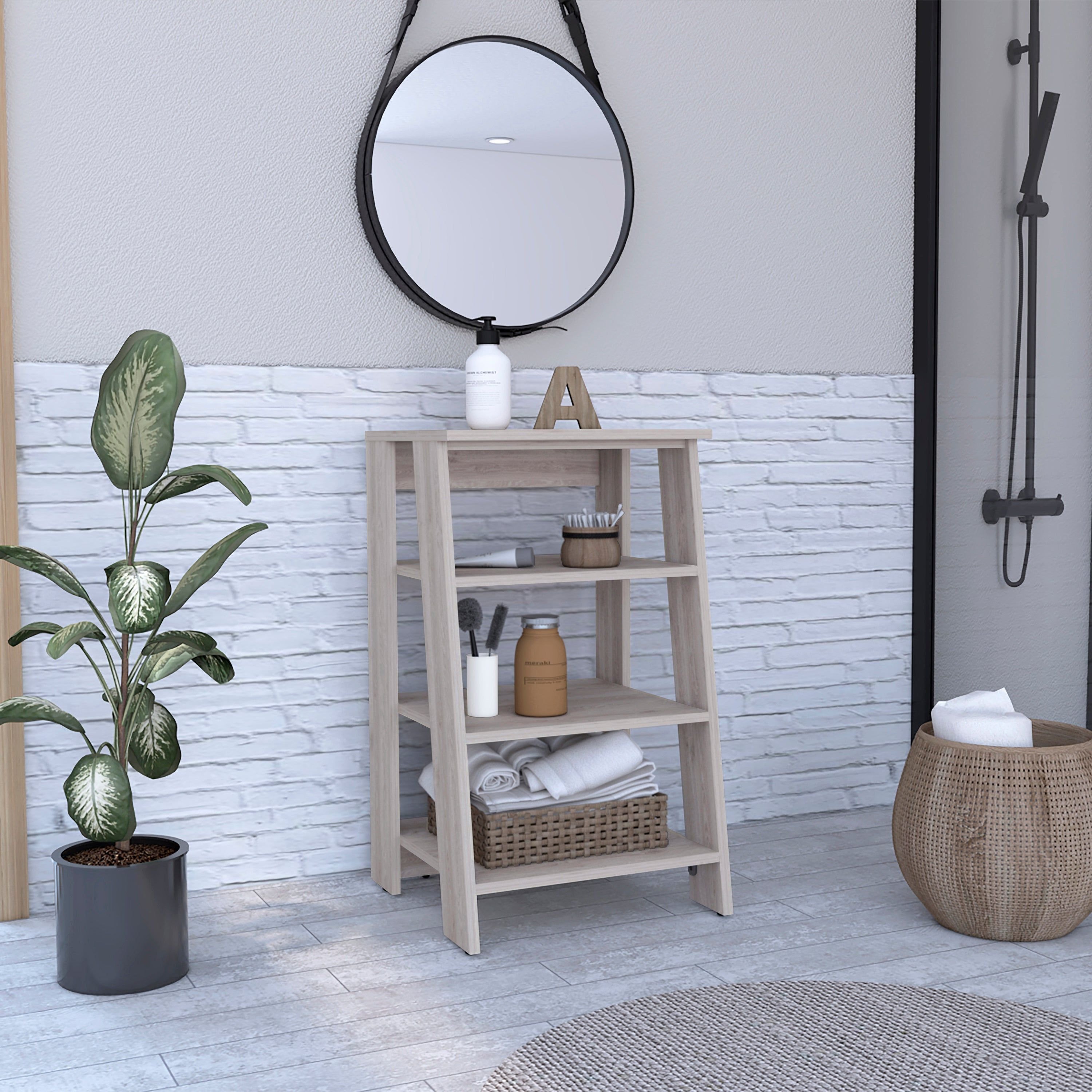 Phoenix Linen Cabinet Four Shelves(D0102H2Rl1A)