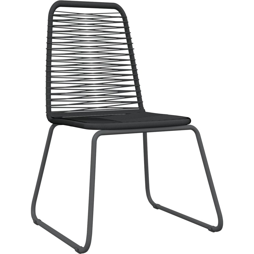 Vidaxl 9 Piece Patio Dining Set Black