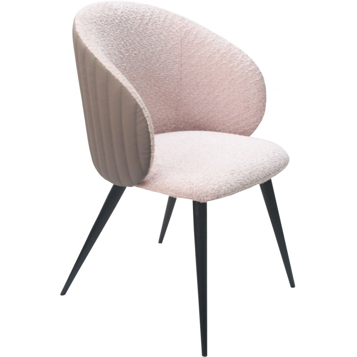 Gray Cream Contemporary Dining Chair