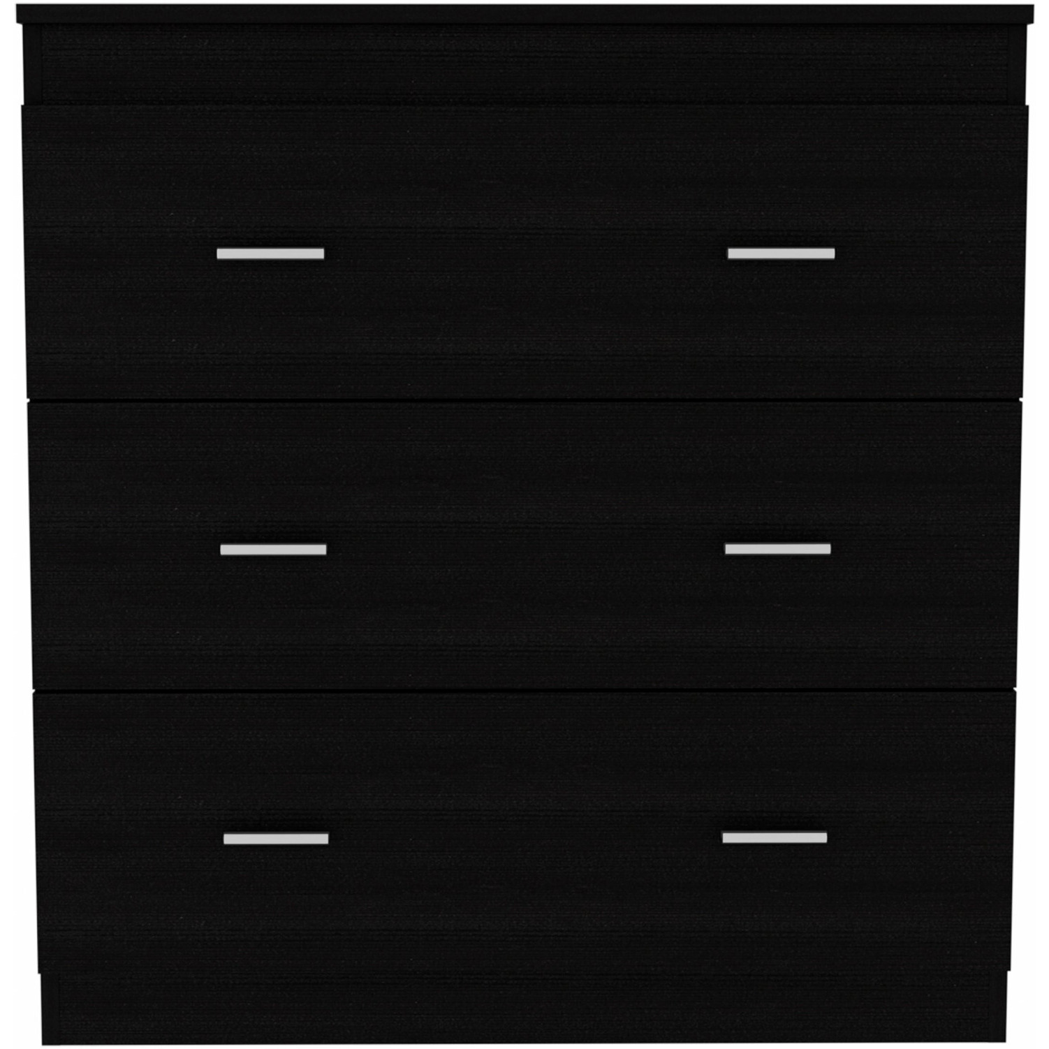 33"" Black Three Drawer Dresser