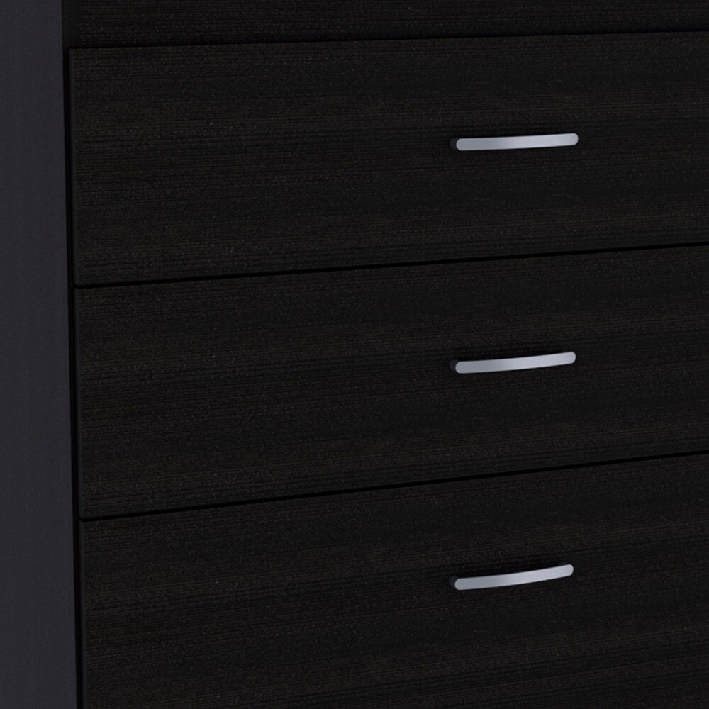29"" Black Three Drawer Dresser
