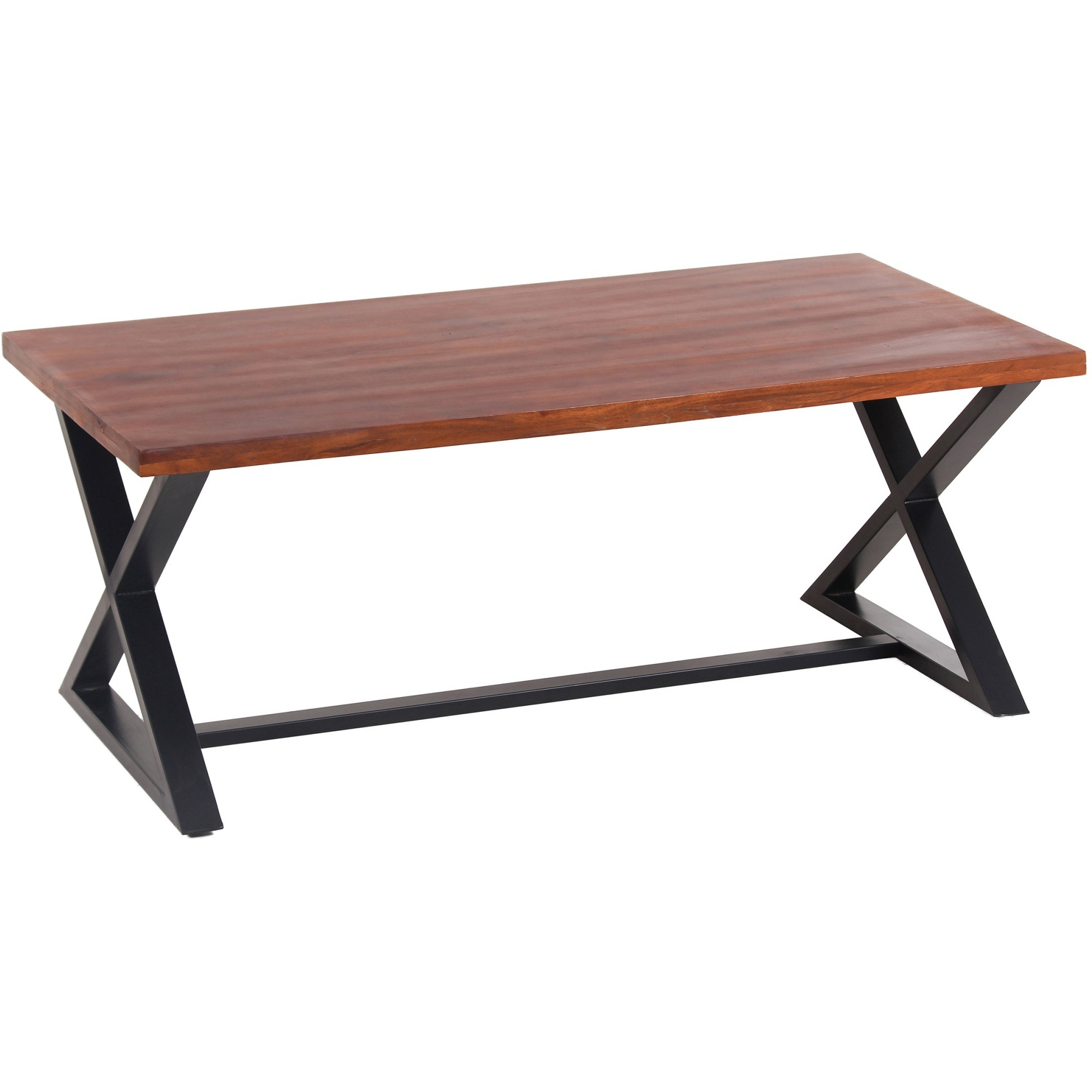 Amerihome Acacia Cross Leg Coffee Table