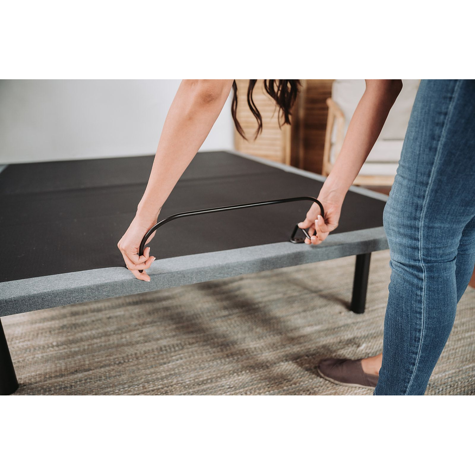 Os4 Black And Grey King Adjustable Bed Base With Head And Foot Position Adjustments(D0102Hi6Nj7)