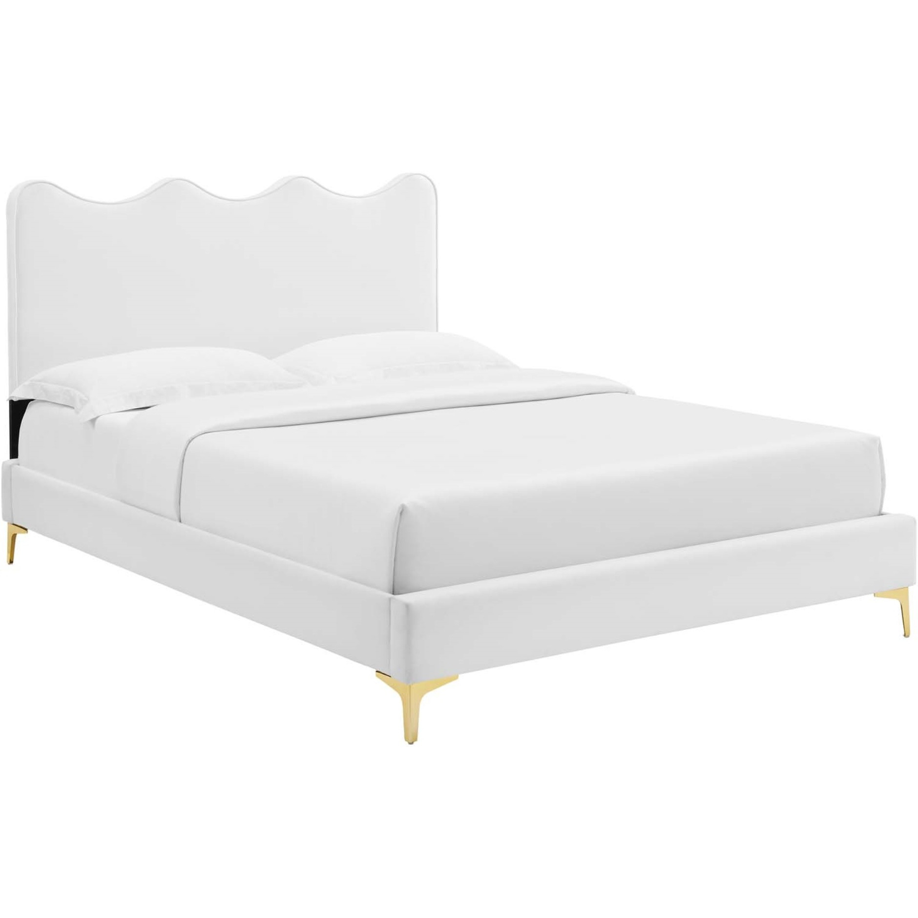 Current Performance Velvet Twin Platform Bed