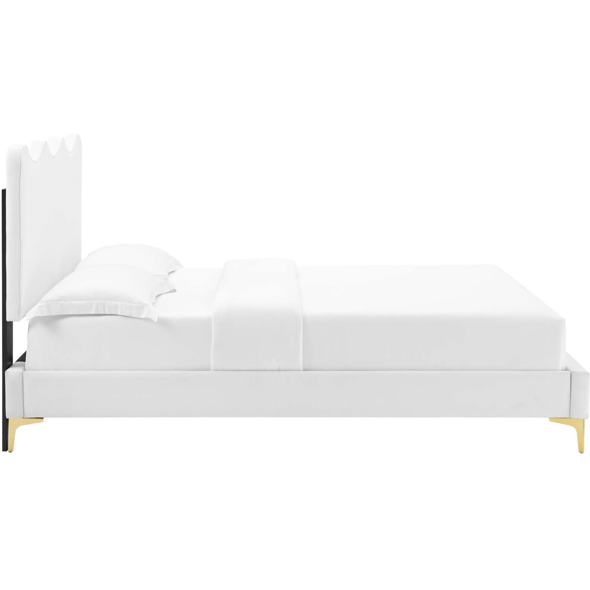 Current Performance Velvet Twin Platform Bed