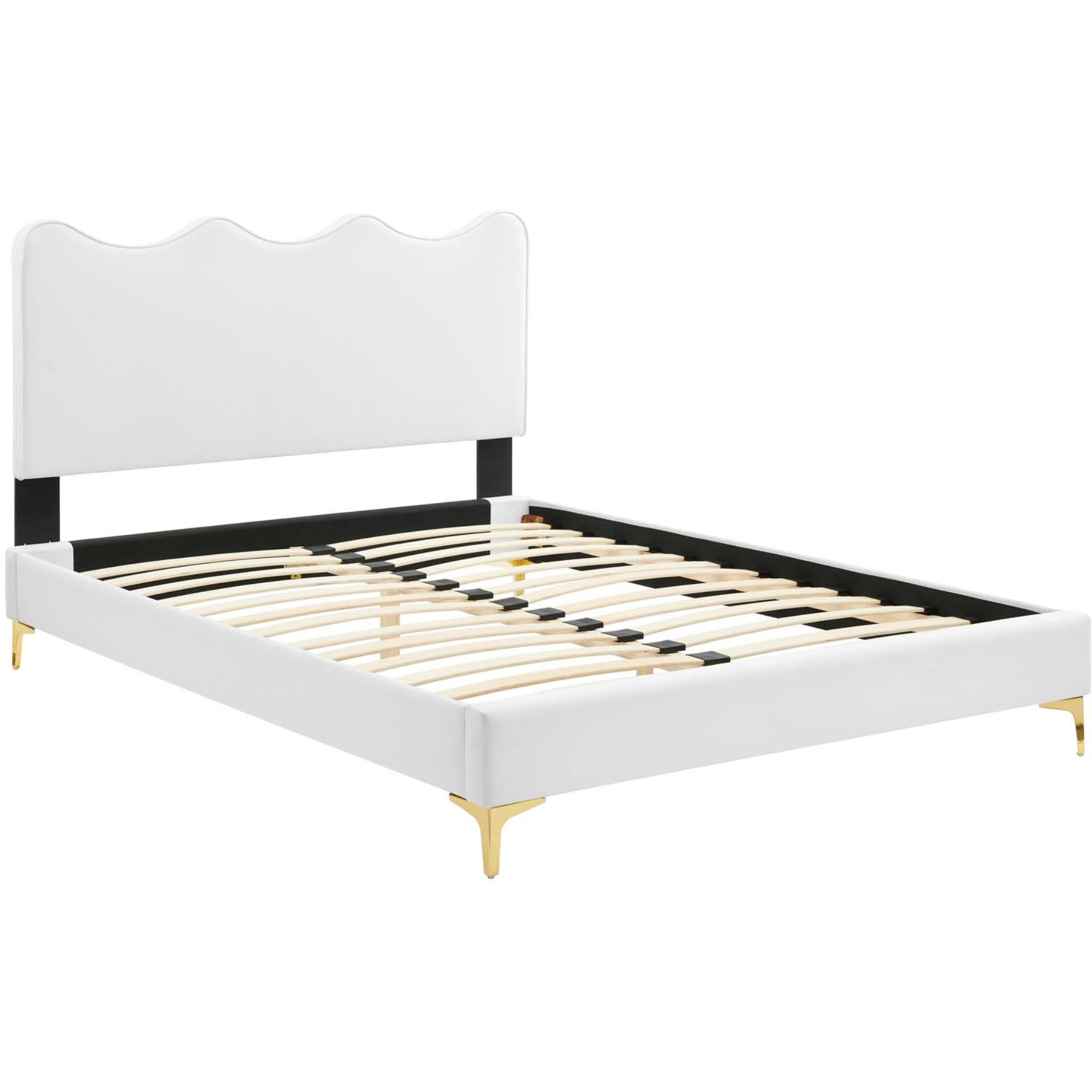 Current Performance Velvet Twin Platform Bed