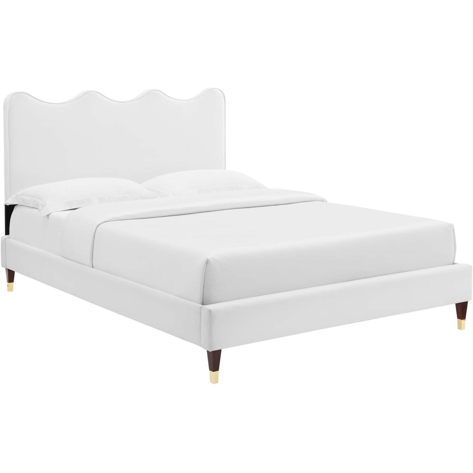 Current Performance Velvet Twin Platform Bed