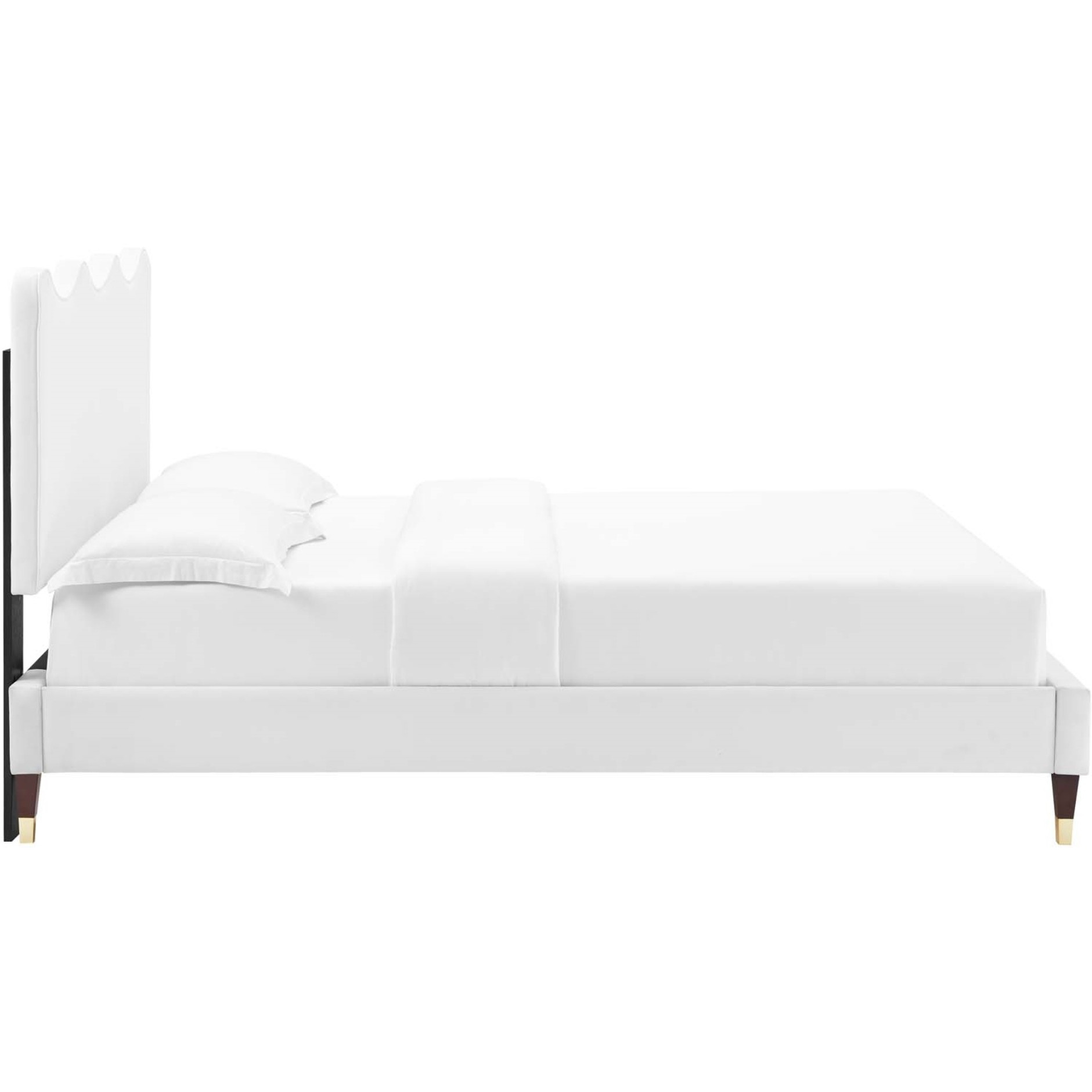 Current Performance Velvet Twin Platform Bed