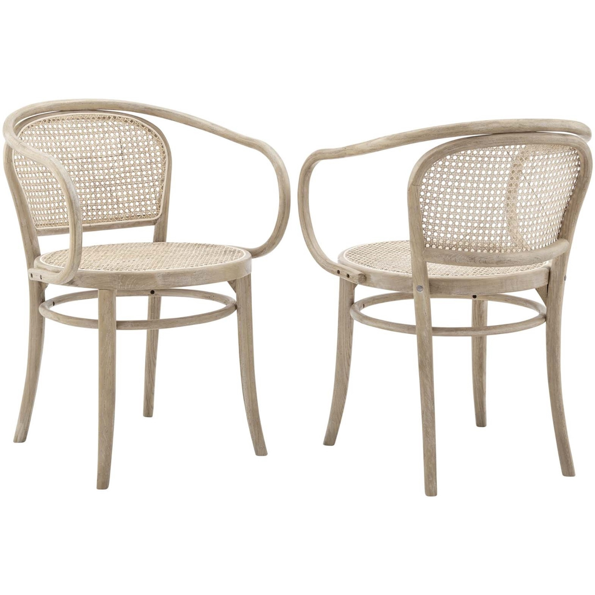 Oliana Wood Dining Armchair Set Of 2