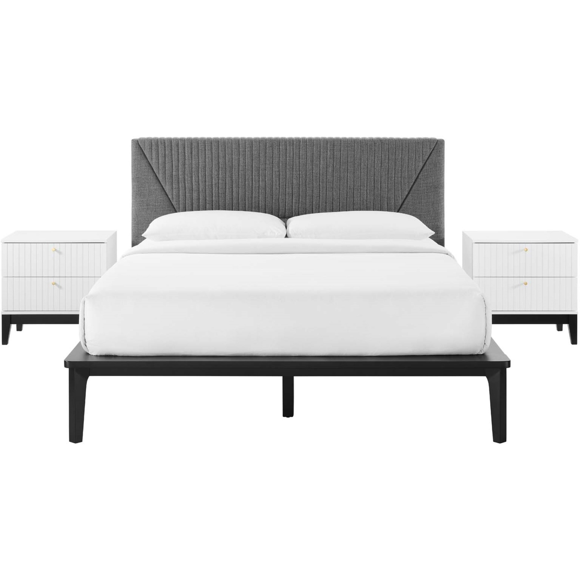 Dakota 3 Piece Upholstered Bedroom Set