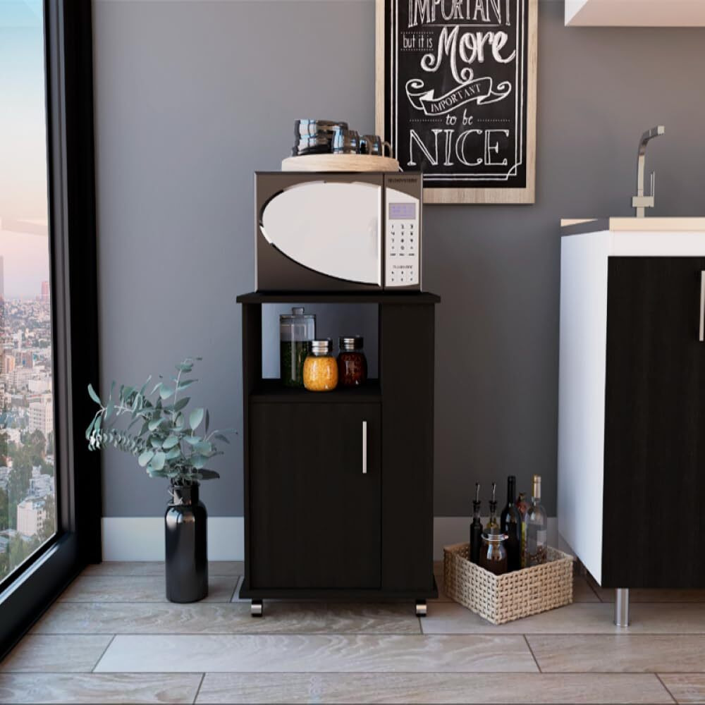 Lower Microwave Cabinet Kit  Black Wengue Finish(D0102Hge6Ww)