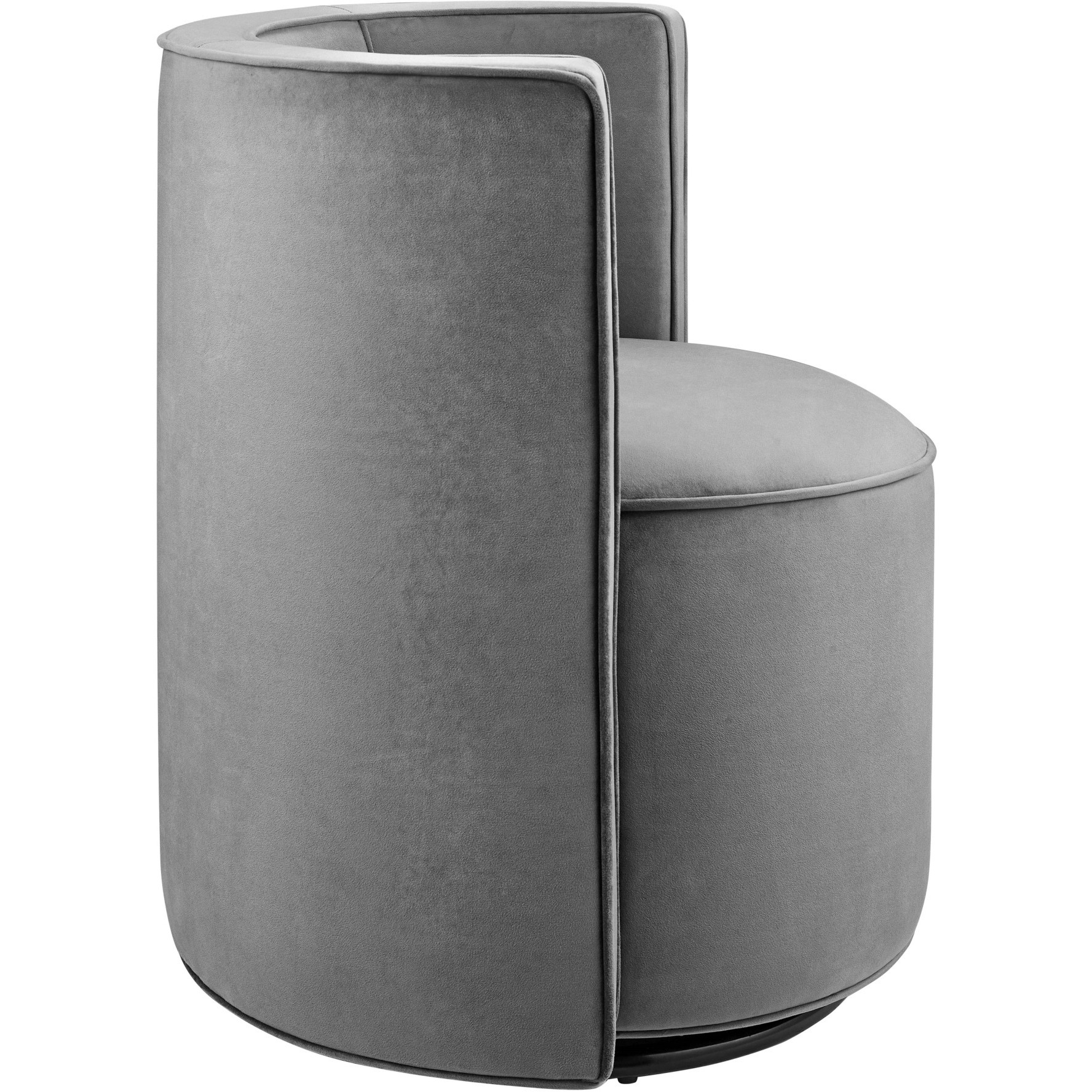 Della Performance Velvet Fabric Swivel Chair