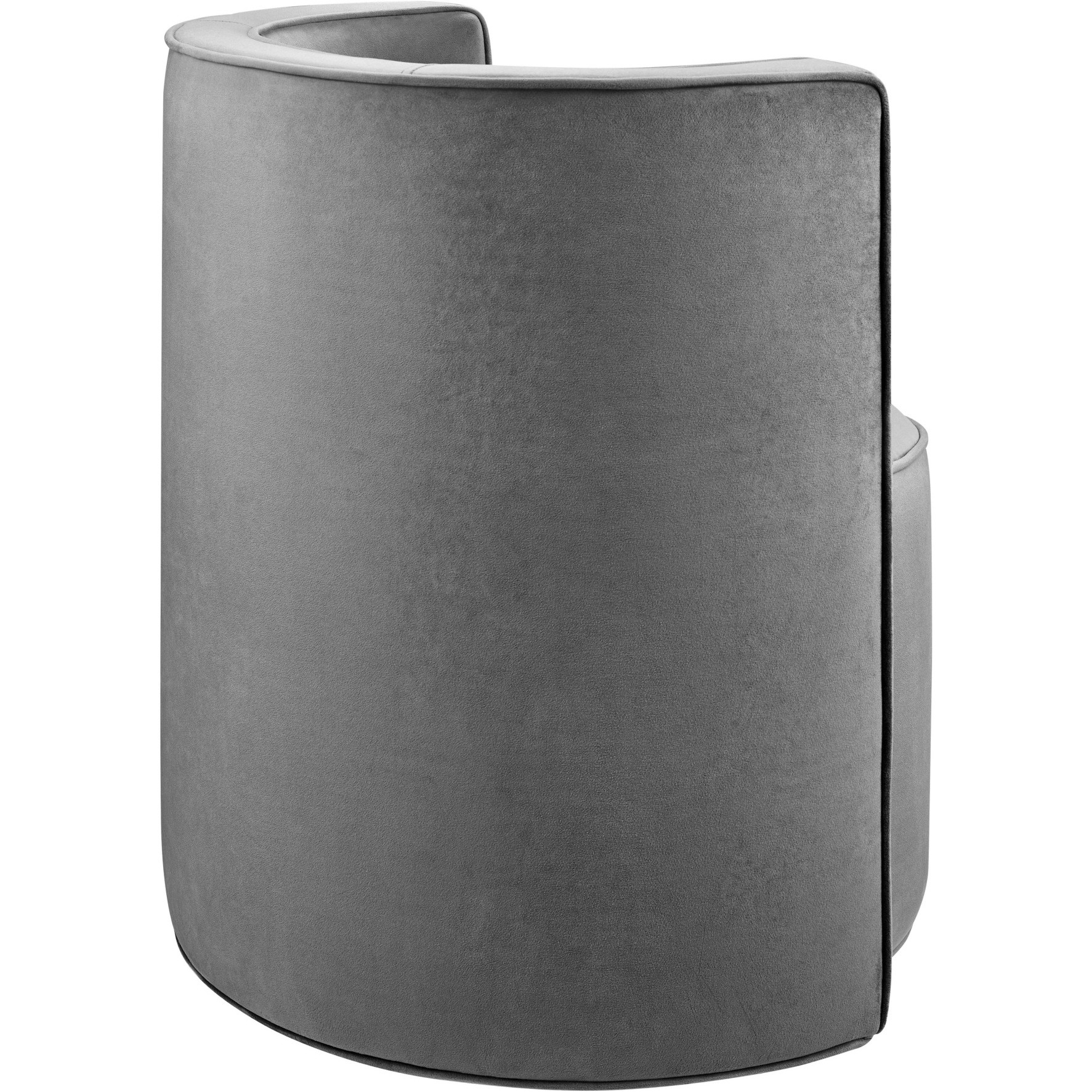 Della Performance Velvet Fabric Swivel Chair