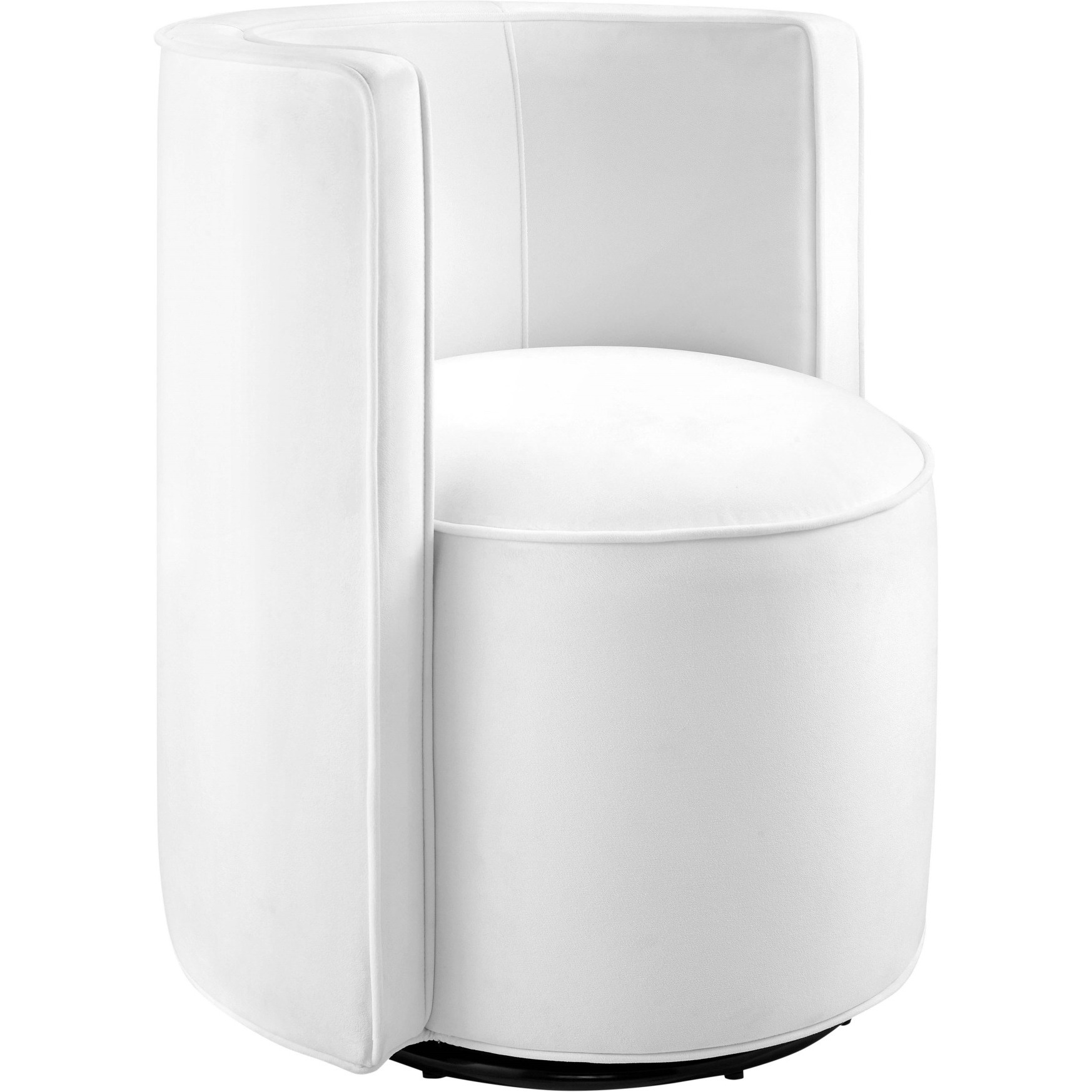 Della Performance Velvet Fabric Swivel Chair