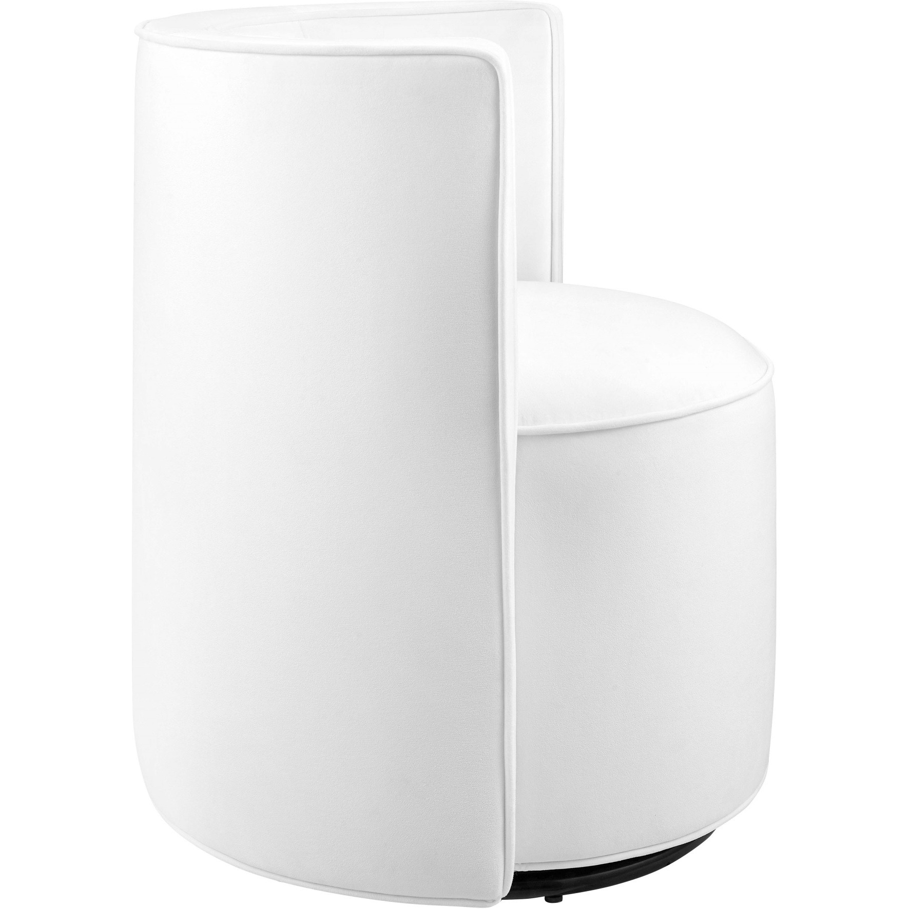 Della Performance Velvet Fabric Swivel Chair