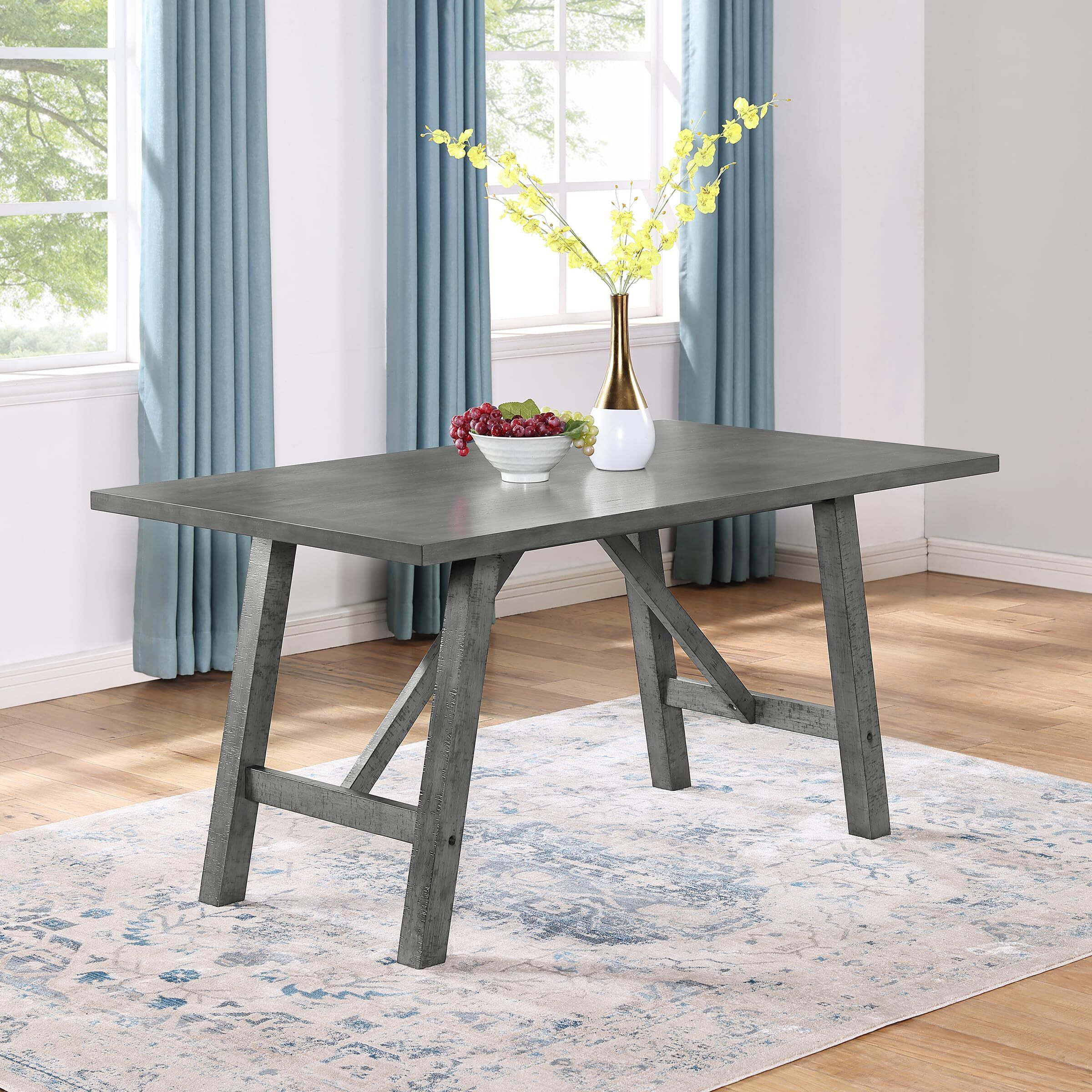 Best Quality Furniture D189D5 Dining Set  Grey