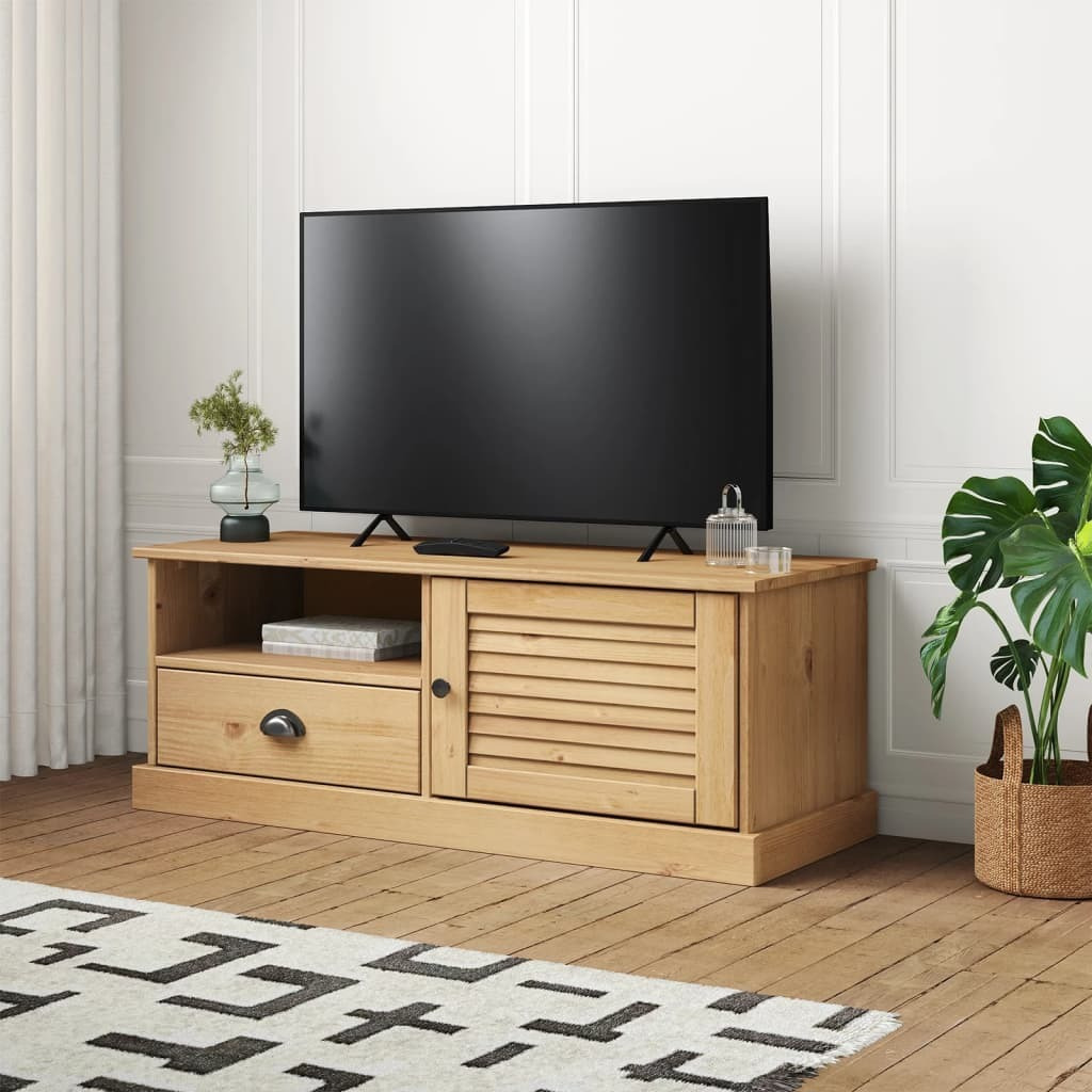 Vidaxl Tv Stand Vigo 41.7"&quotX15.7"&quotX15.7"" Solid Wood Pine