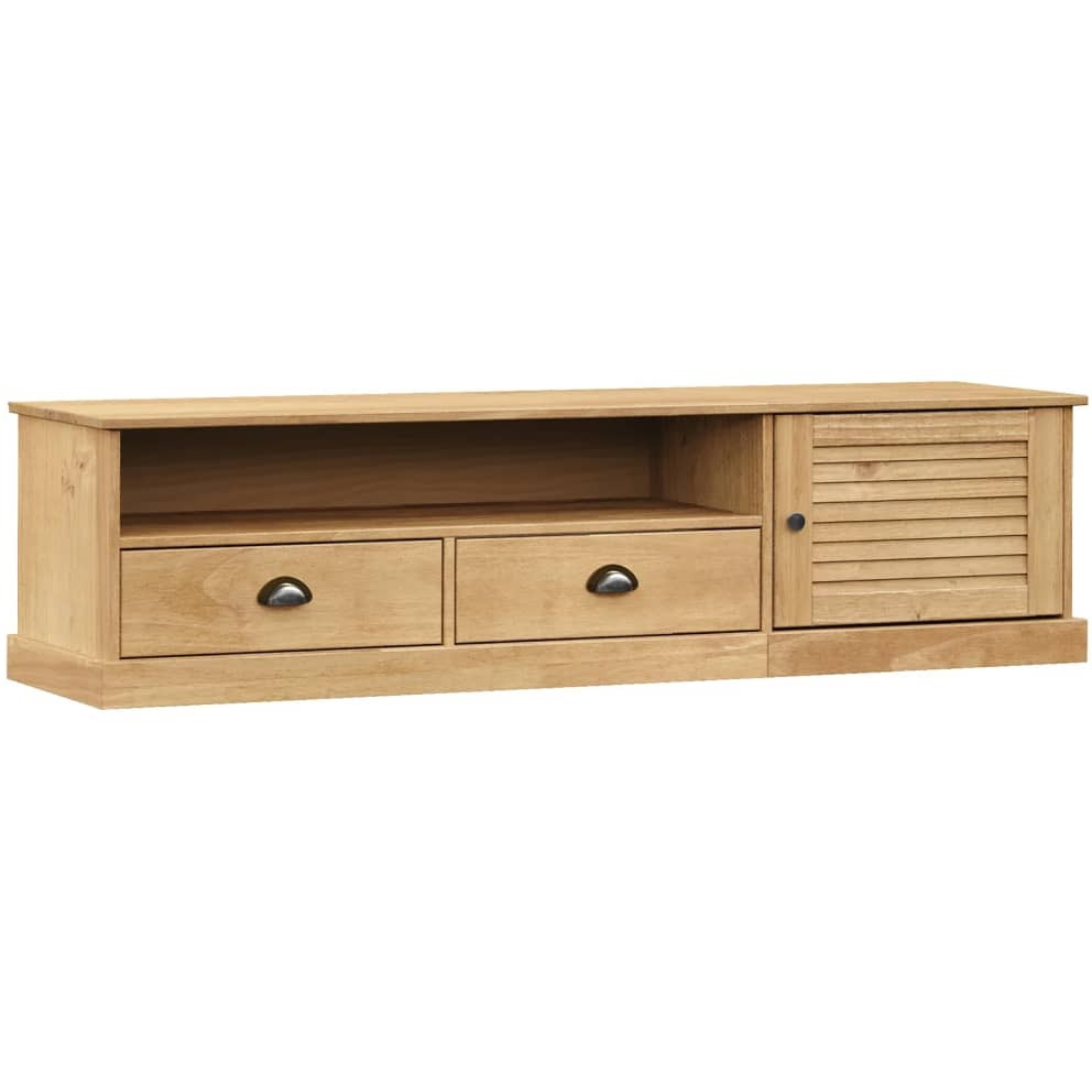 Vidaxl Tv Stand Vigo 61.4"&quotX15.7"&quotX15.7"" Solid Wood Pine
