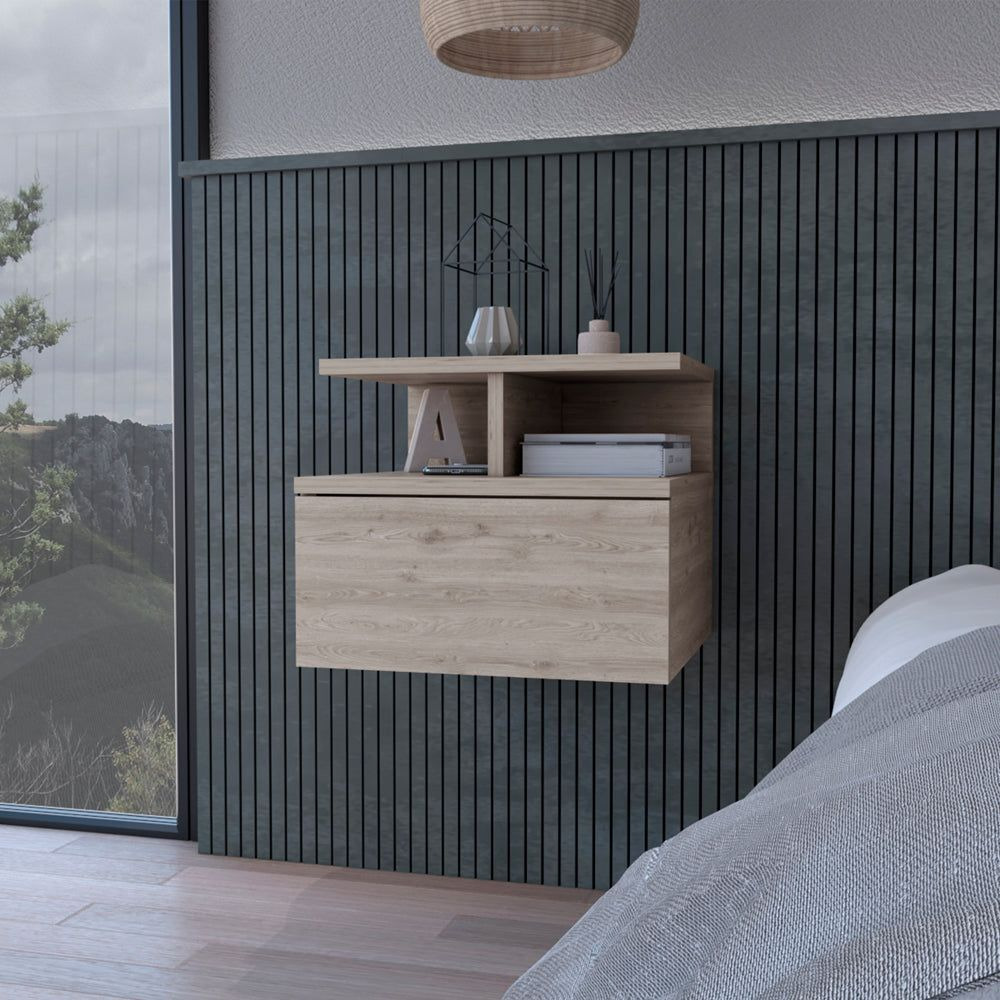 Nightstand Floating Flopini  Bedroom  Light Gray
