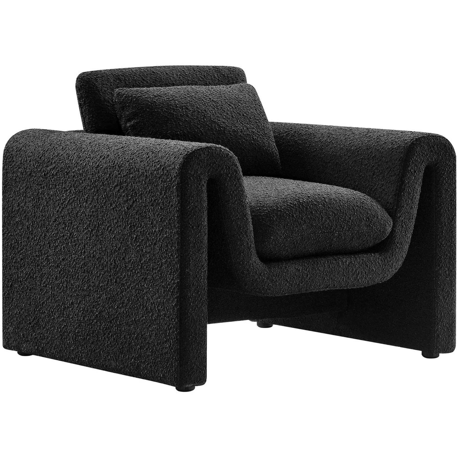 Waverly Boucle Upholstered Armchair