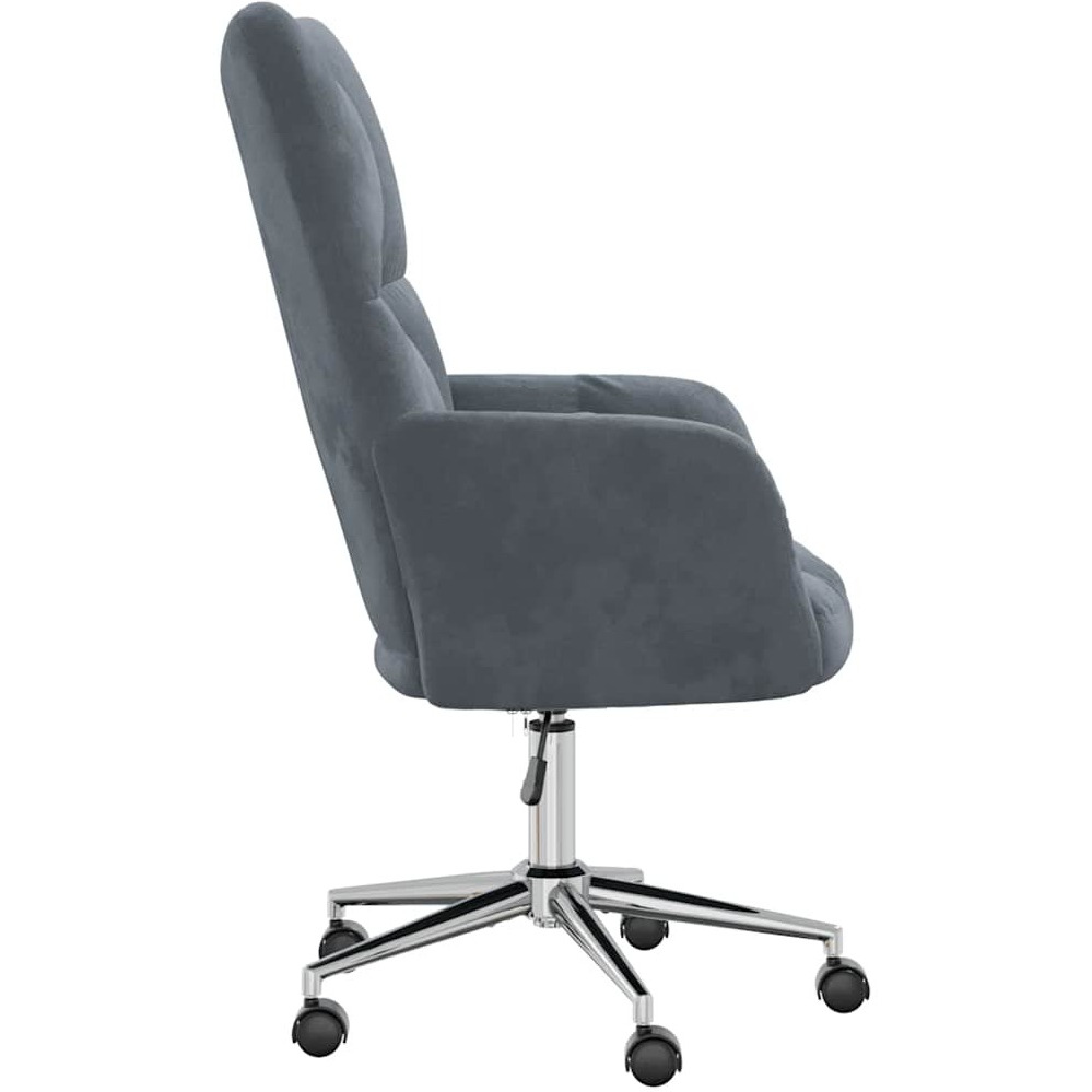 Vidaxl Relaxing Chair Dark Gray Velvet