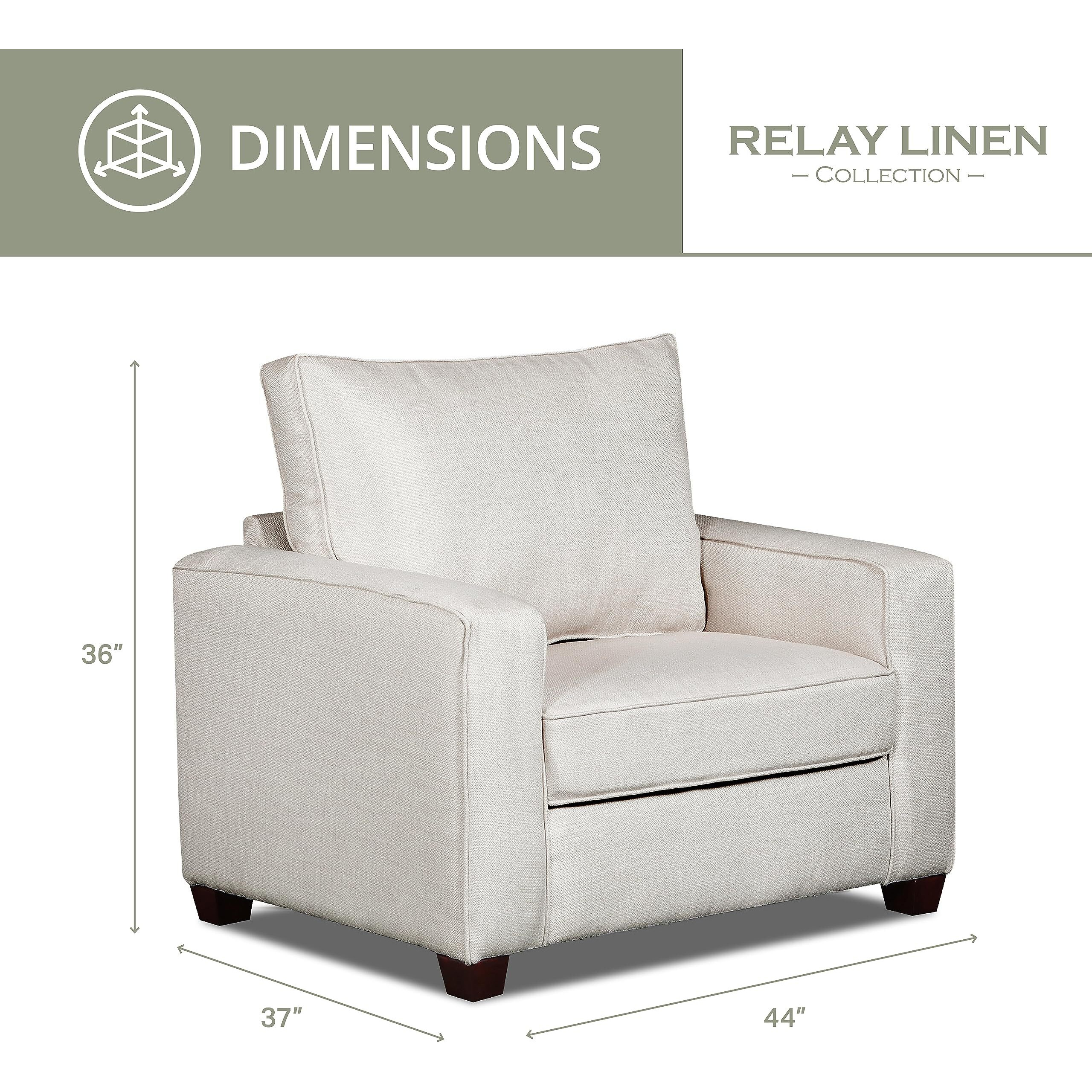 Living Room Relay Linen Upholstered Chair