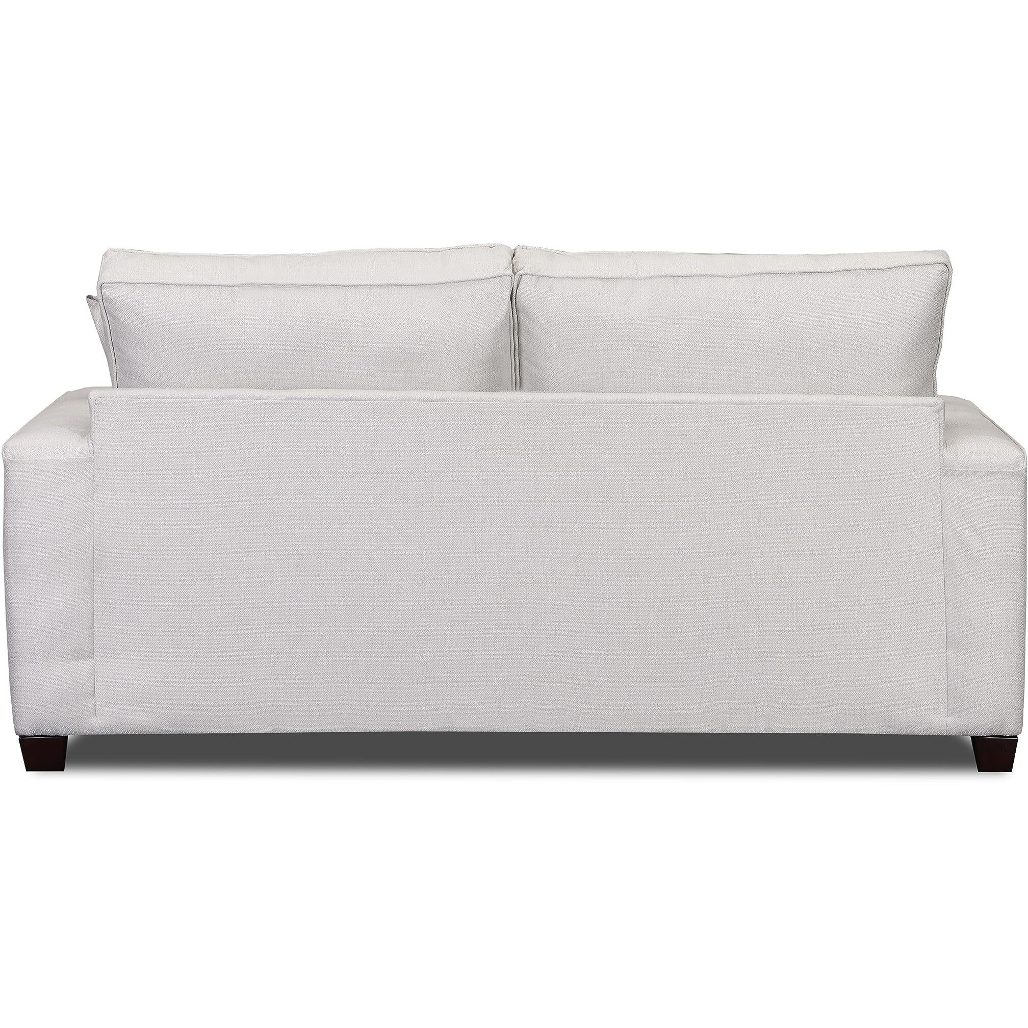 Living Room Relay Mist Sofa With Two Throw Pillows