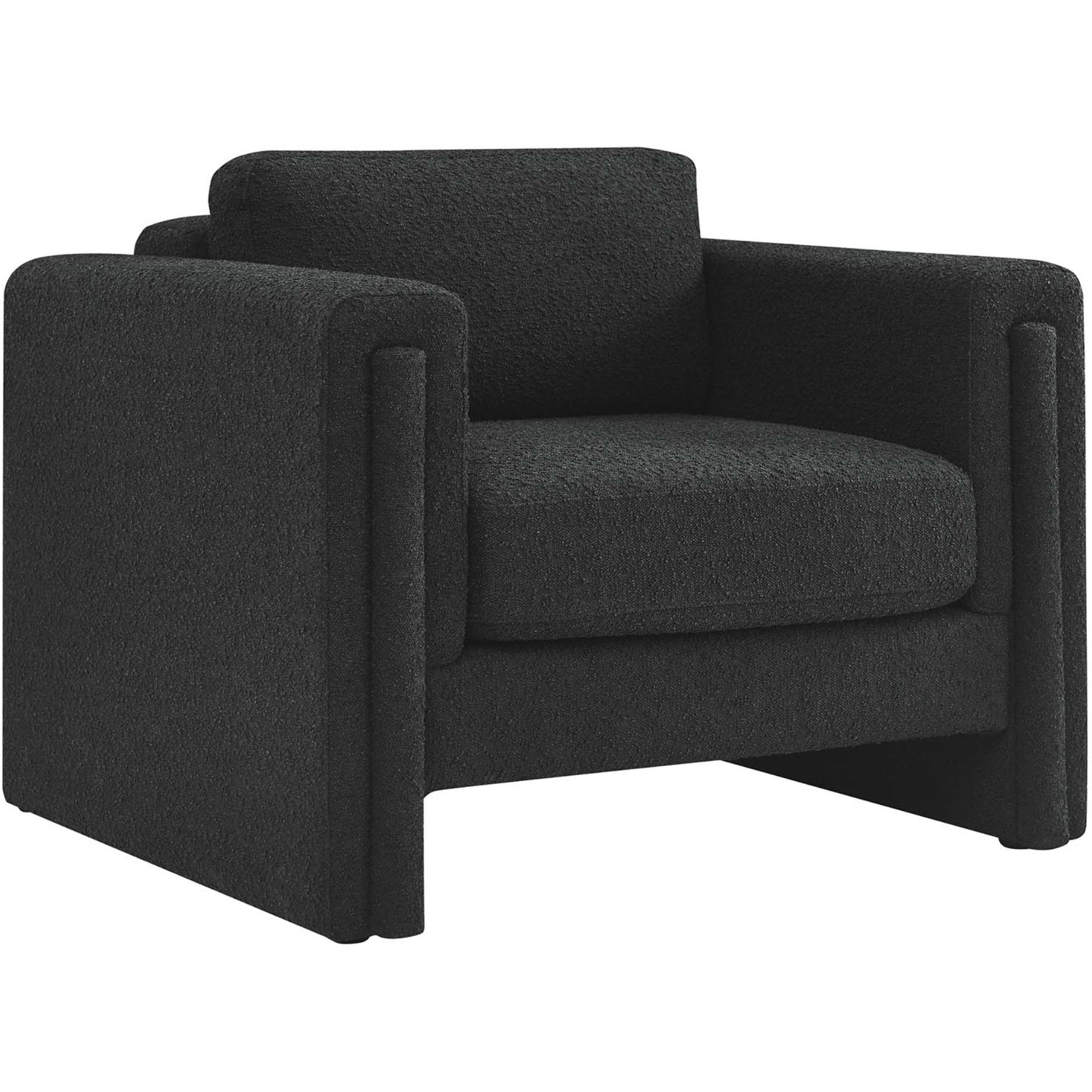 Visible Boucle Fabric Armchair