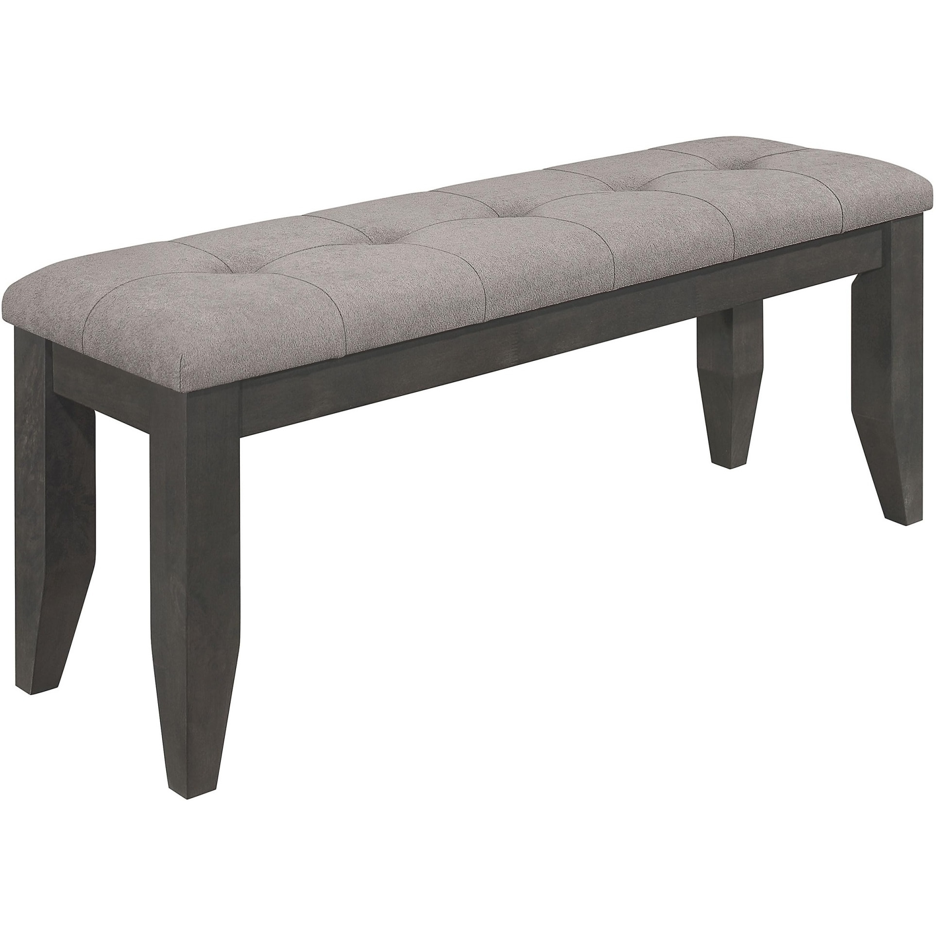 Dalila Padded Cushion Bench Grey And Dark Grey