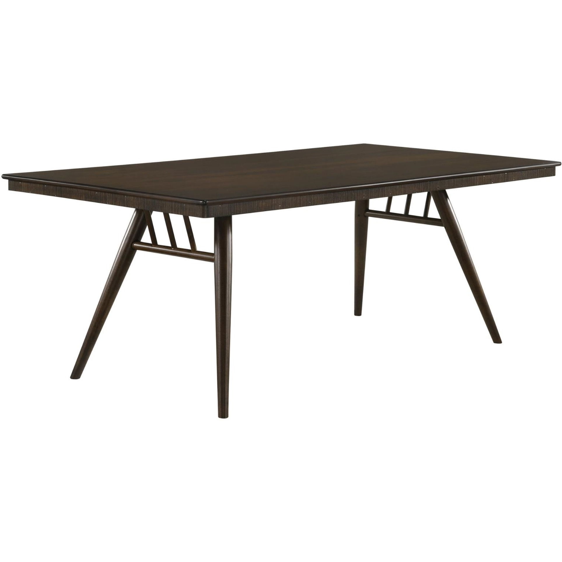 Wes Rectangular Dining Table Dark Walnut