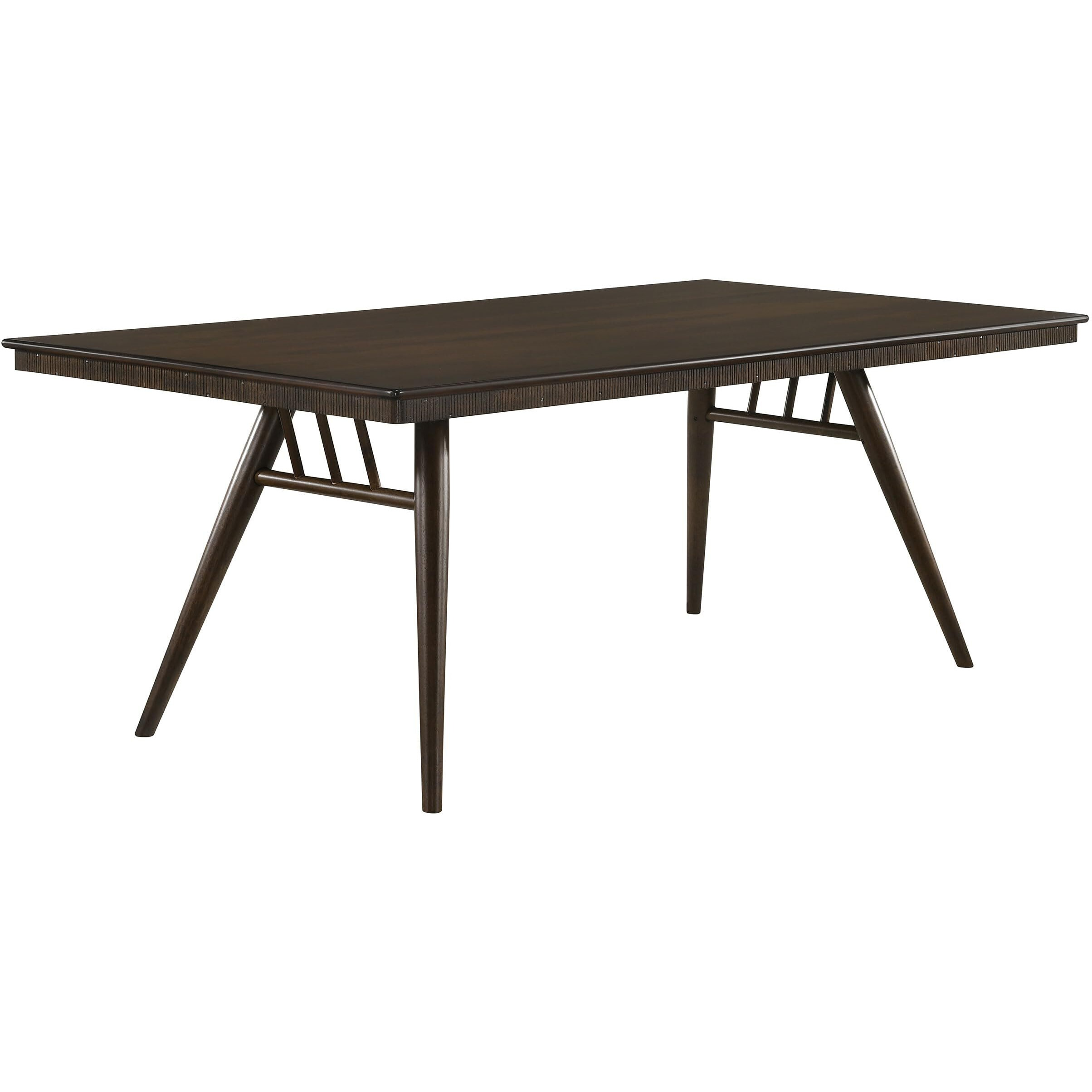 Wes Rectangular Dining Table Dark Walnut