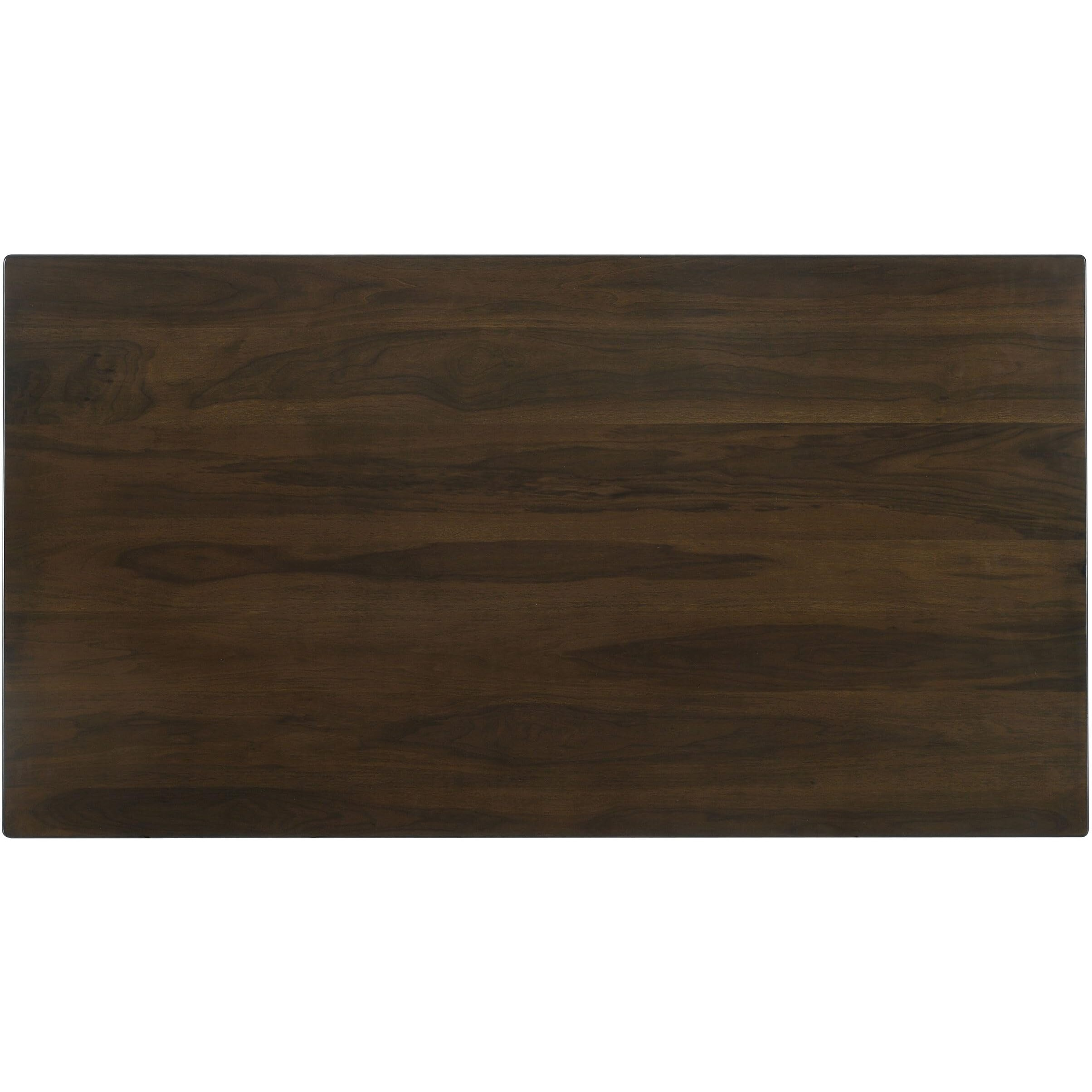 Wes Rectangular Dining Table Dark Walnut