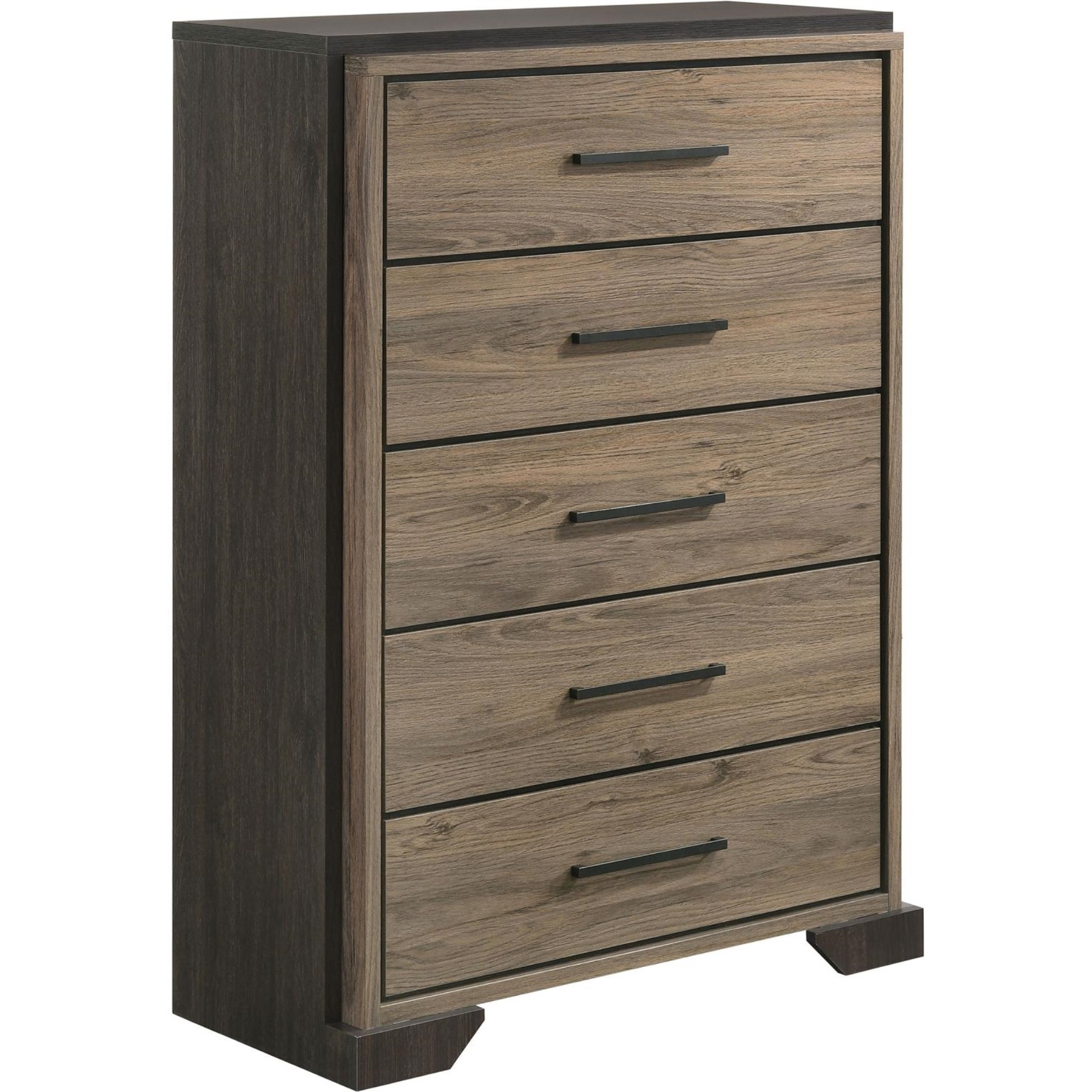 Baker 5-Drawer Chest Brown And Light Taupe