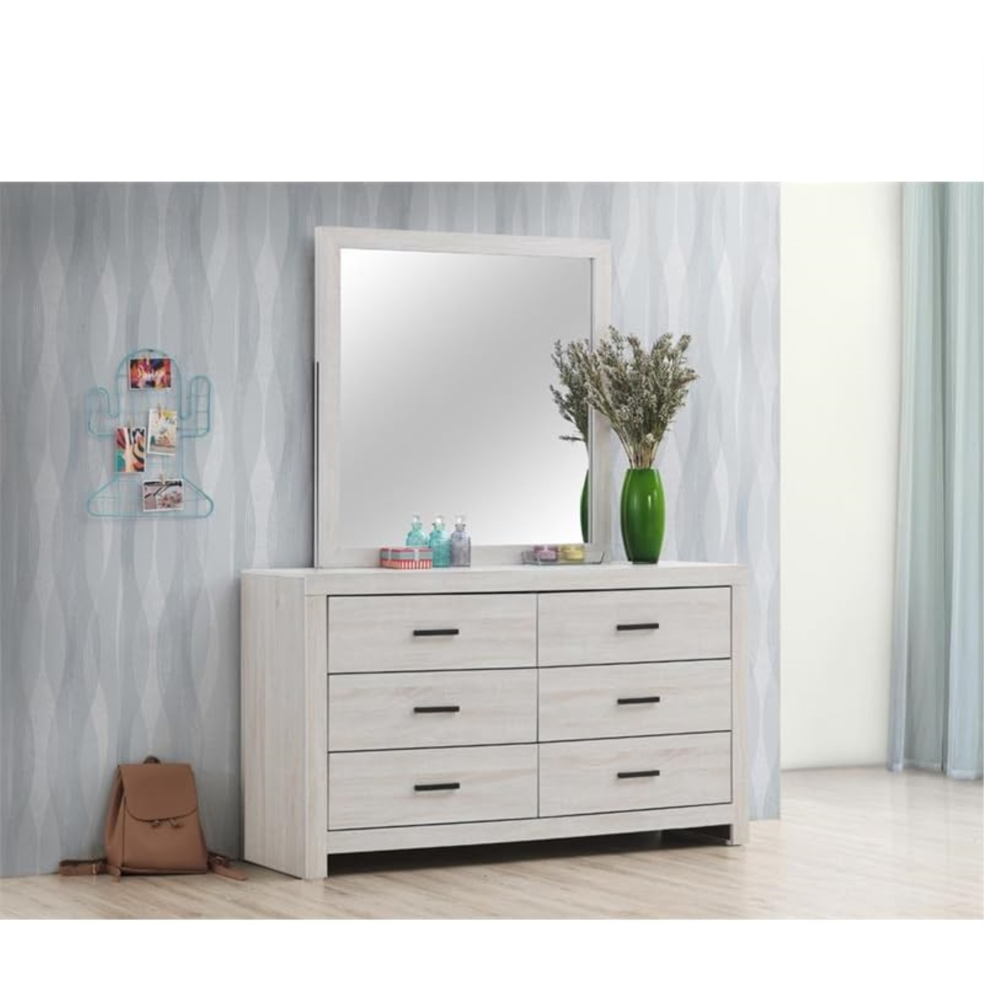 Brantford 6-Drawer Dresser Coastal White