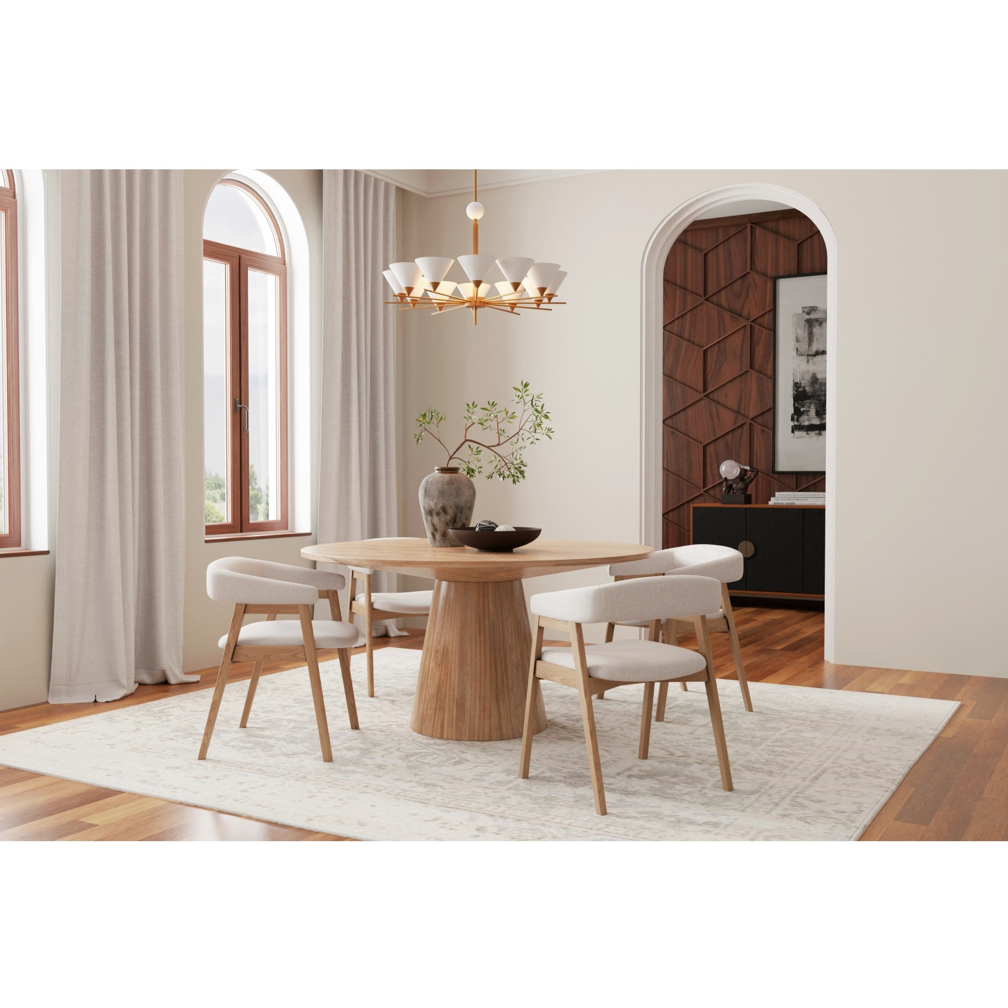 Cove Round Dining Table  Natural