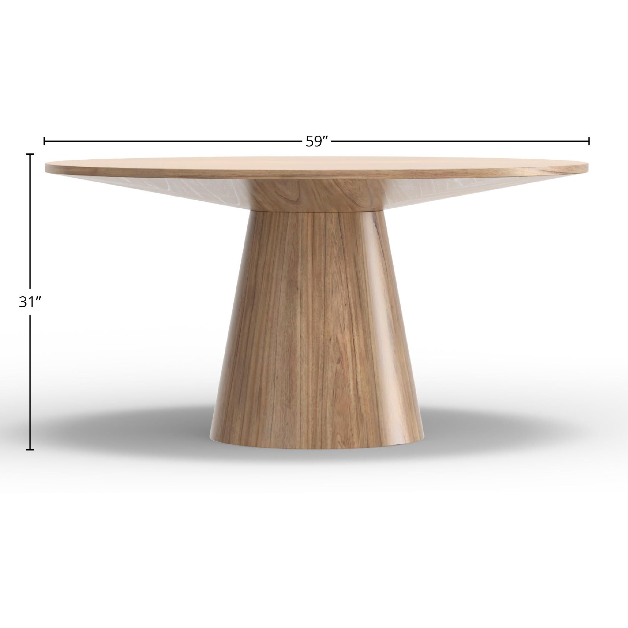 Cove Round Dining Table  Natural